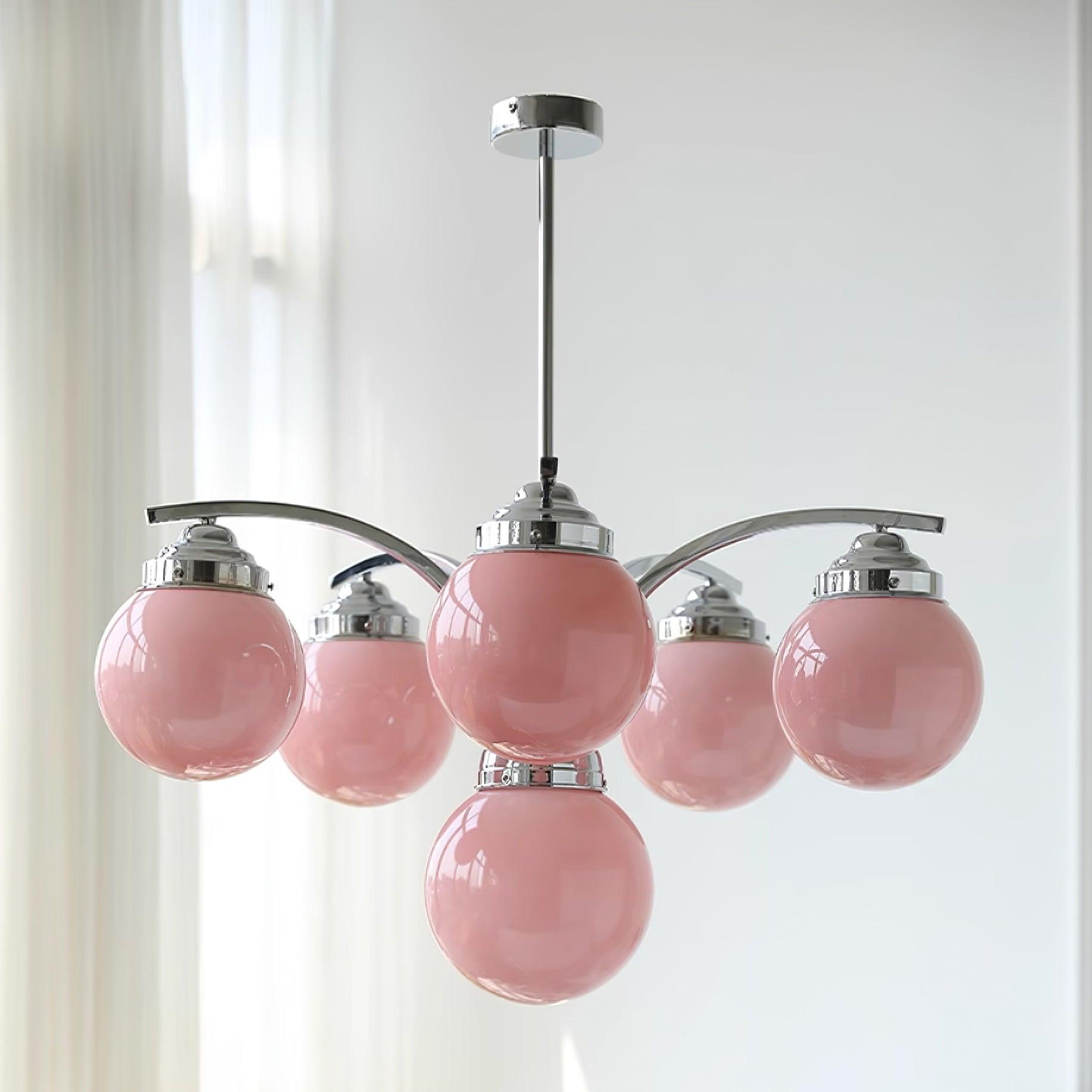 Salamanca Chandelier Glass Chrome Elegant - Letslighting