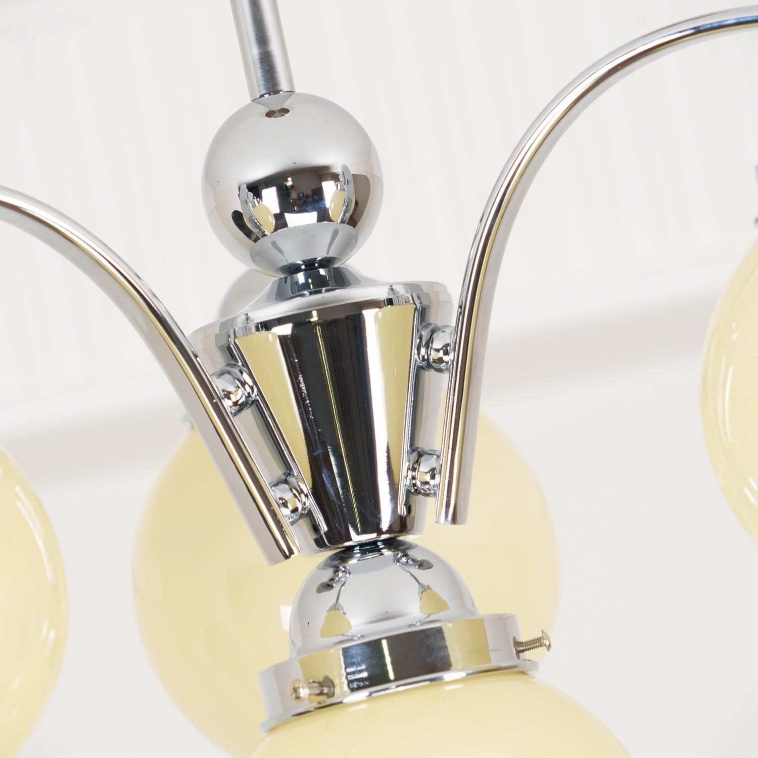 Salamanca Chandelier Glass Chrome Elegant - Letslighting