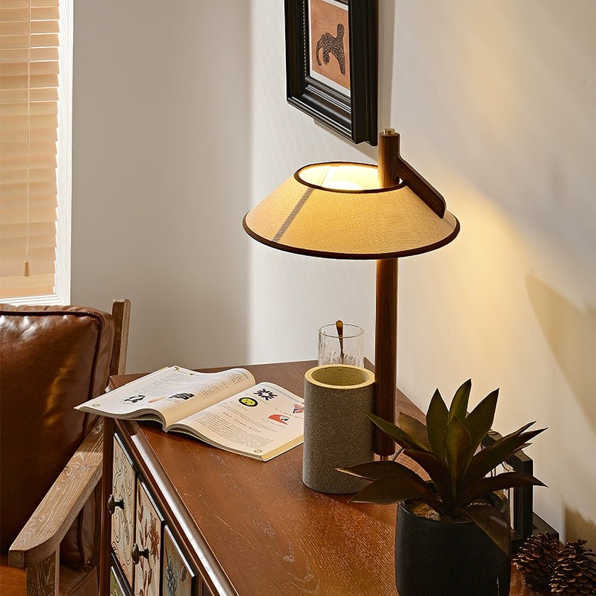 Damon Minimalist Wood Table Lamp - Letslighting