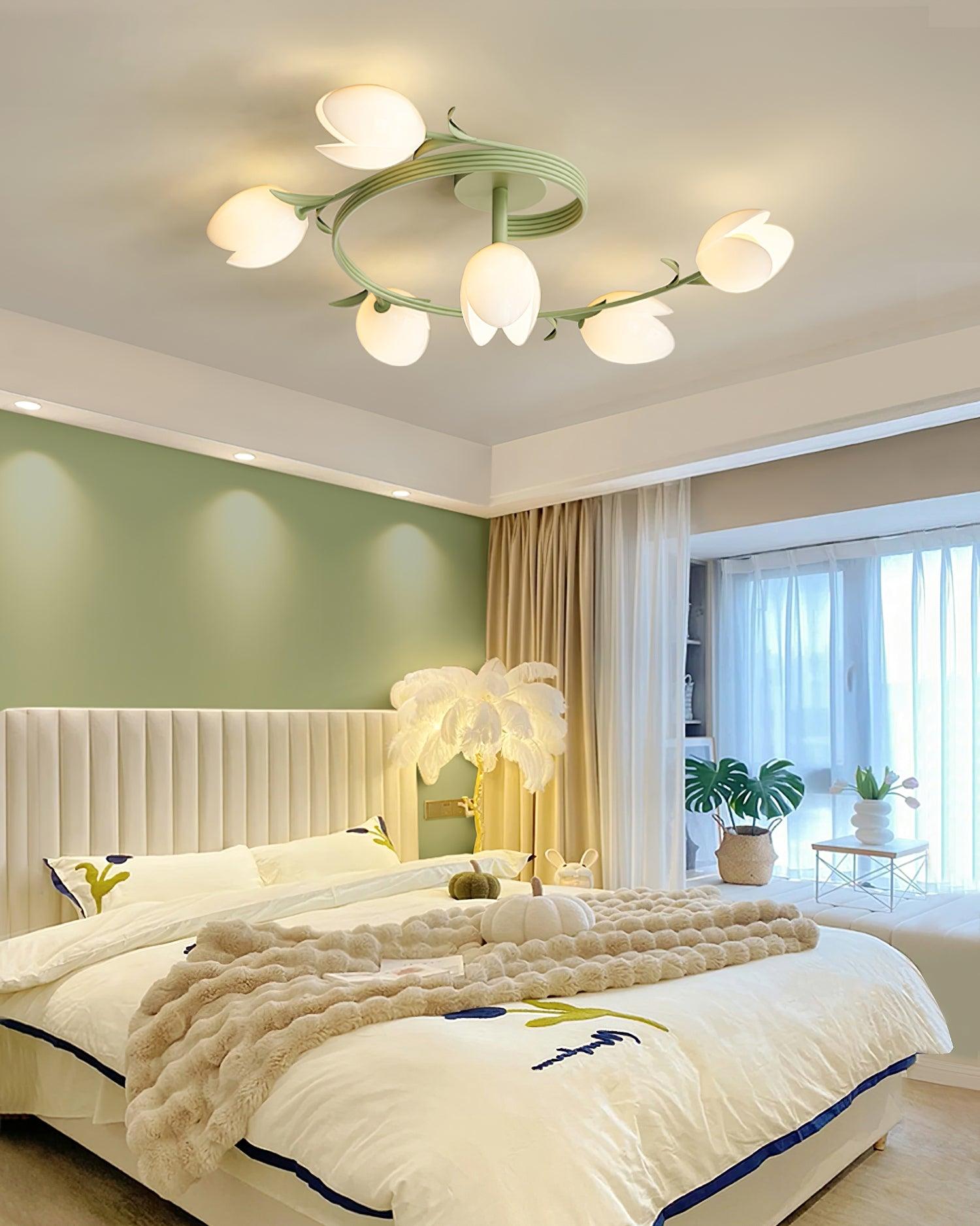 Iris 6-Light Tulip Ceiling Light - Letslighting