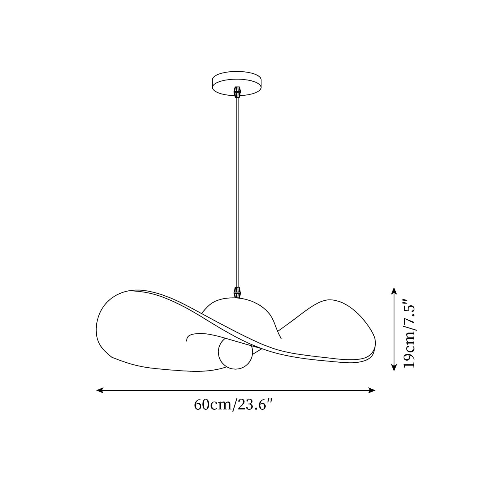 Piuma Pendant Lamp Hat - Letslighting