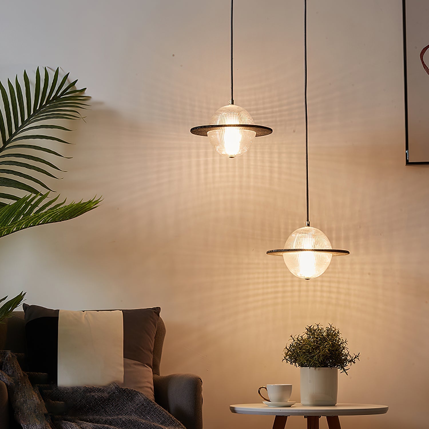 Valentina Modern Creative LED Pendant Light Metal Glass Living Room