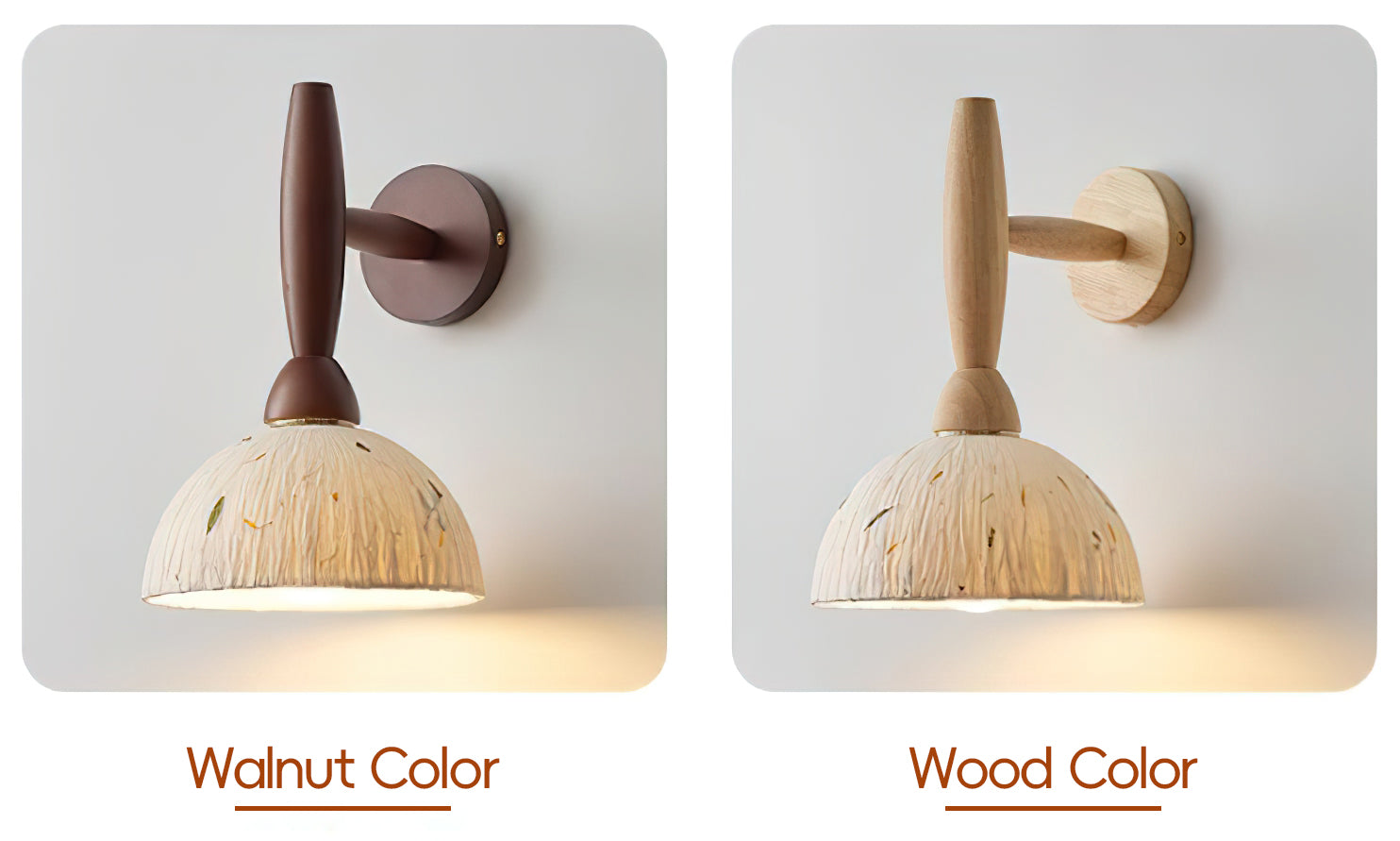 Playa Wood Wall Lamp Wood Rice Paper - Letslighting