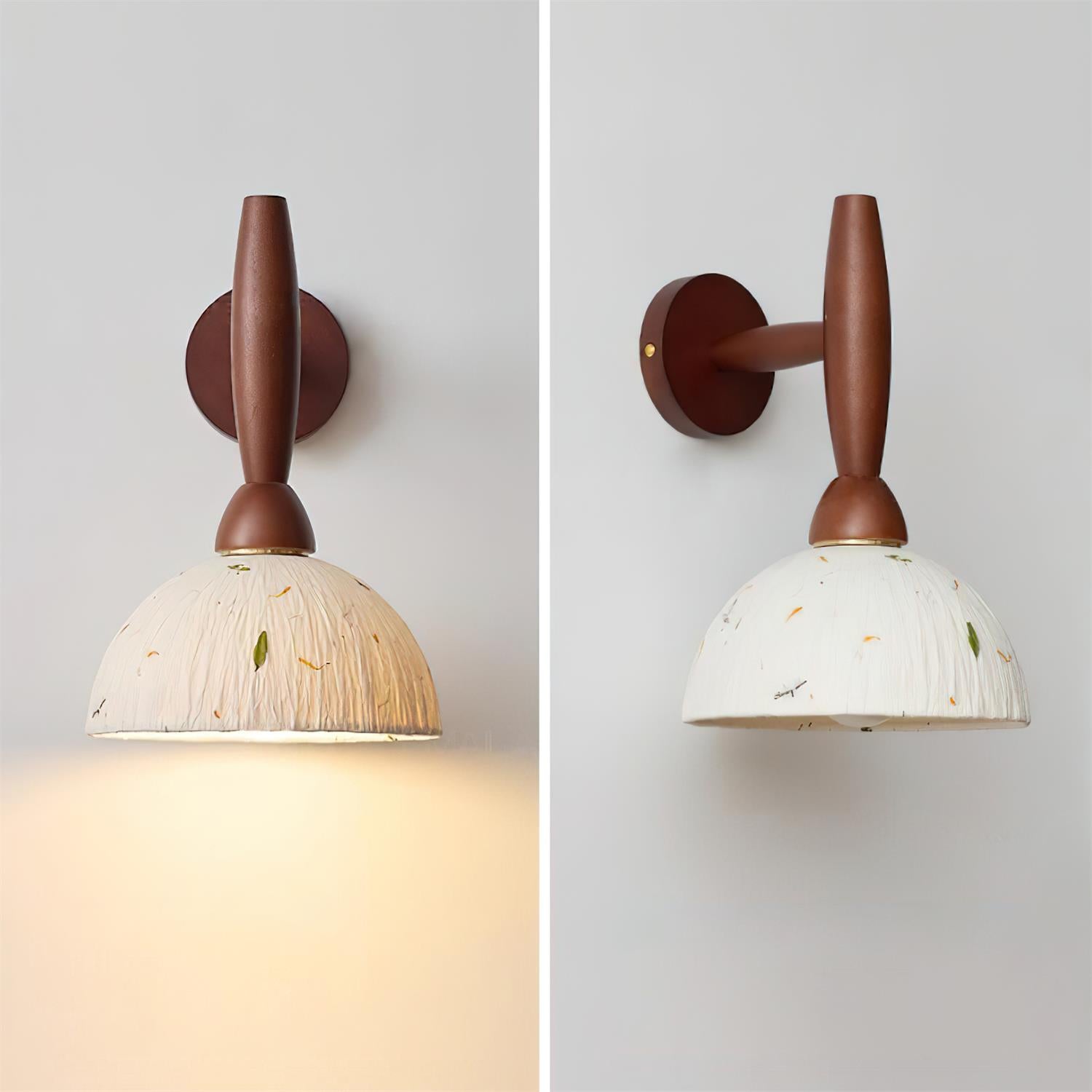 Playa Wood Wall Lamp Wood Rice Paper - Letslighting