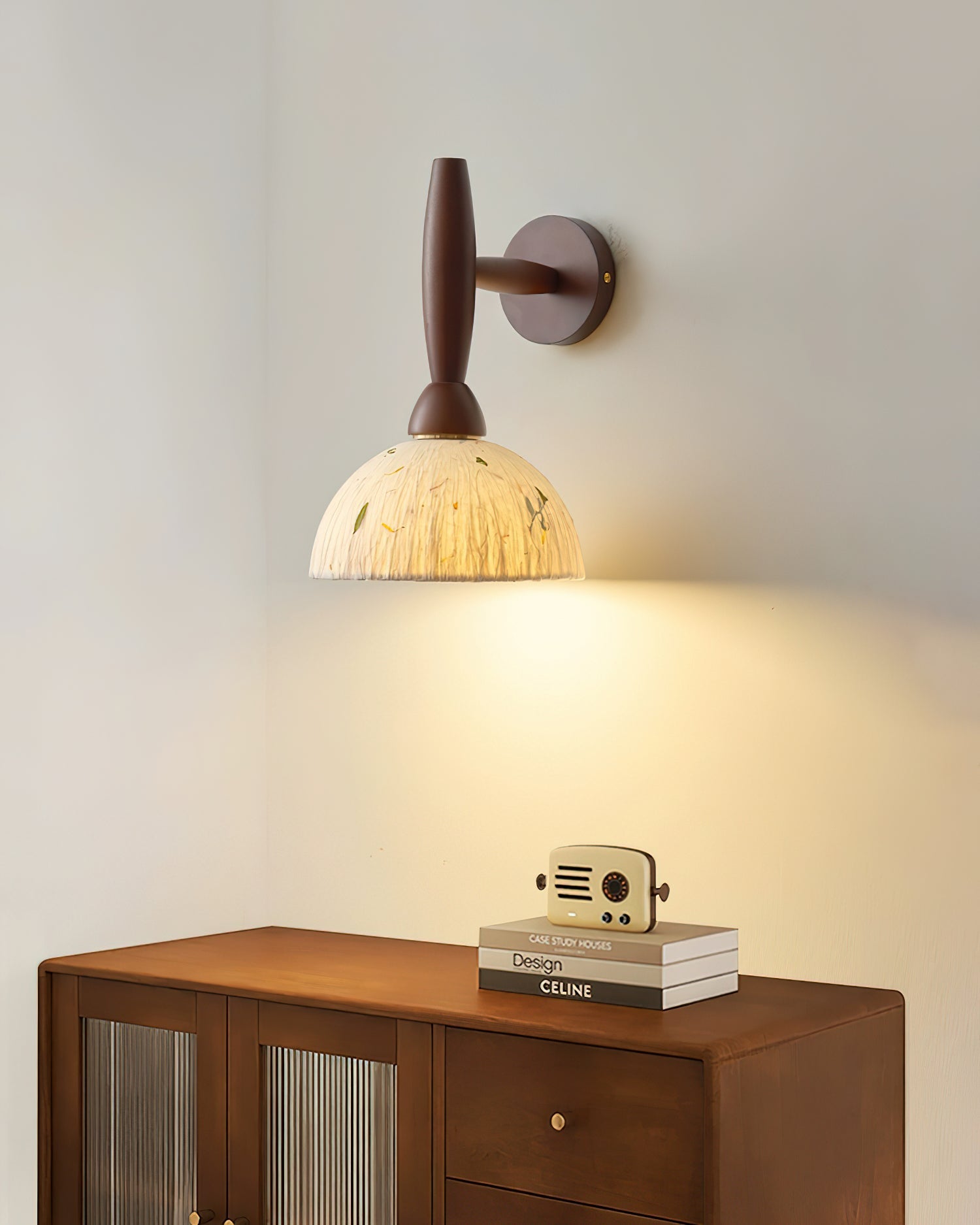 Playa Wood Wall Lamp Wood Rice Paper - Letslighting