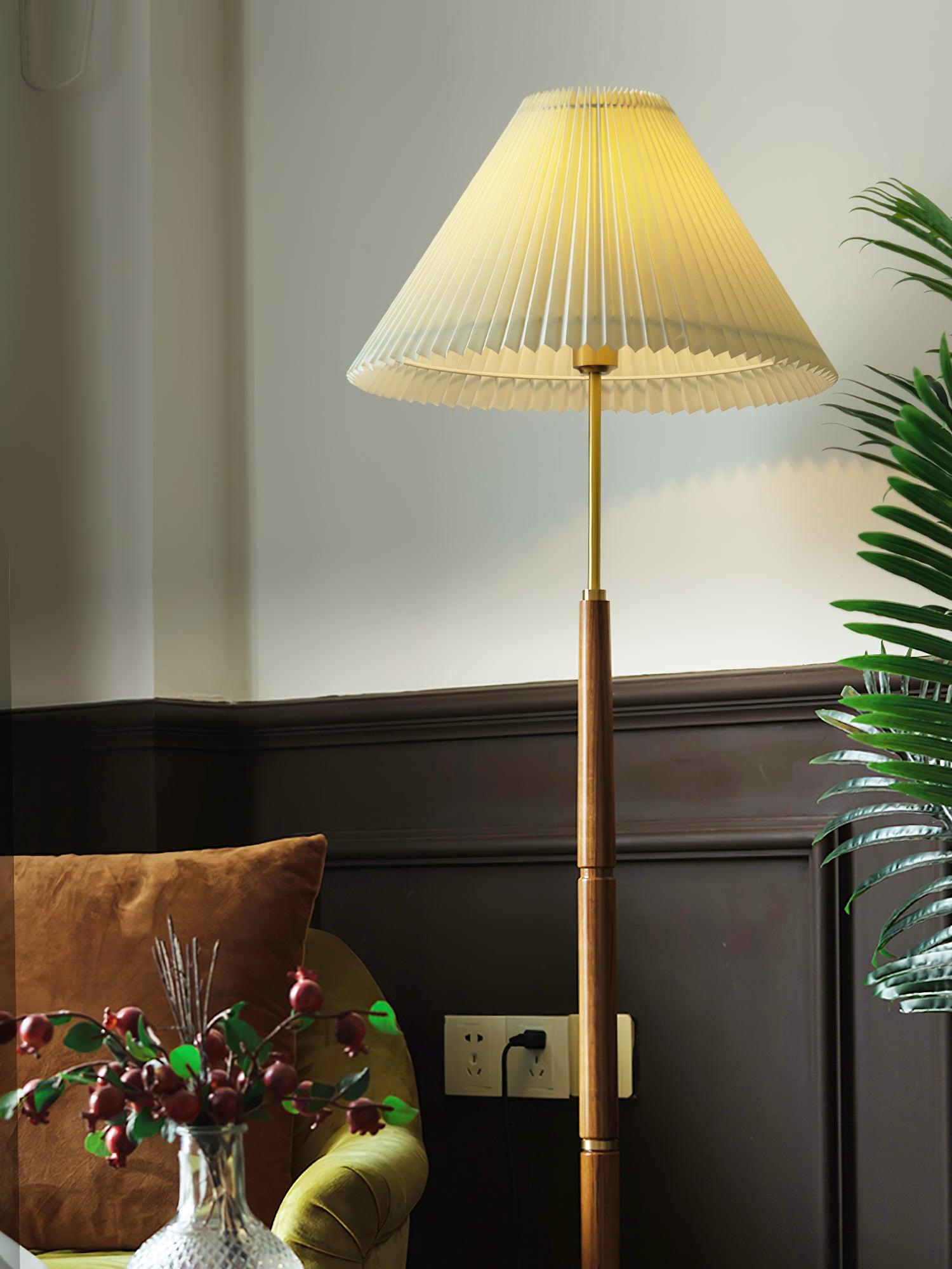 Cary Minimalist Wood Floor Lamp - Letslighting
