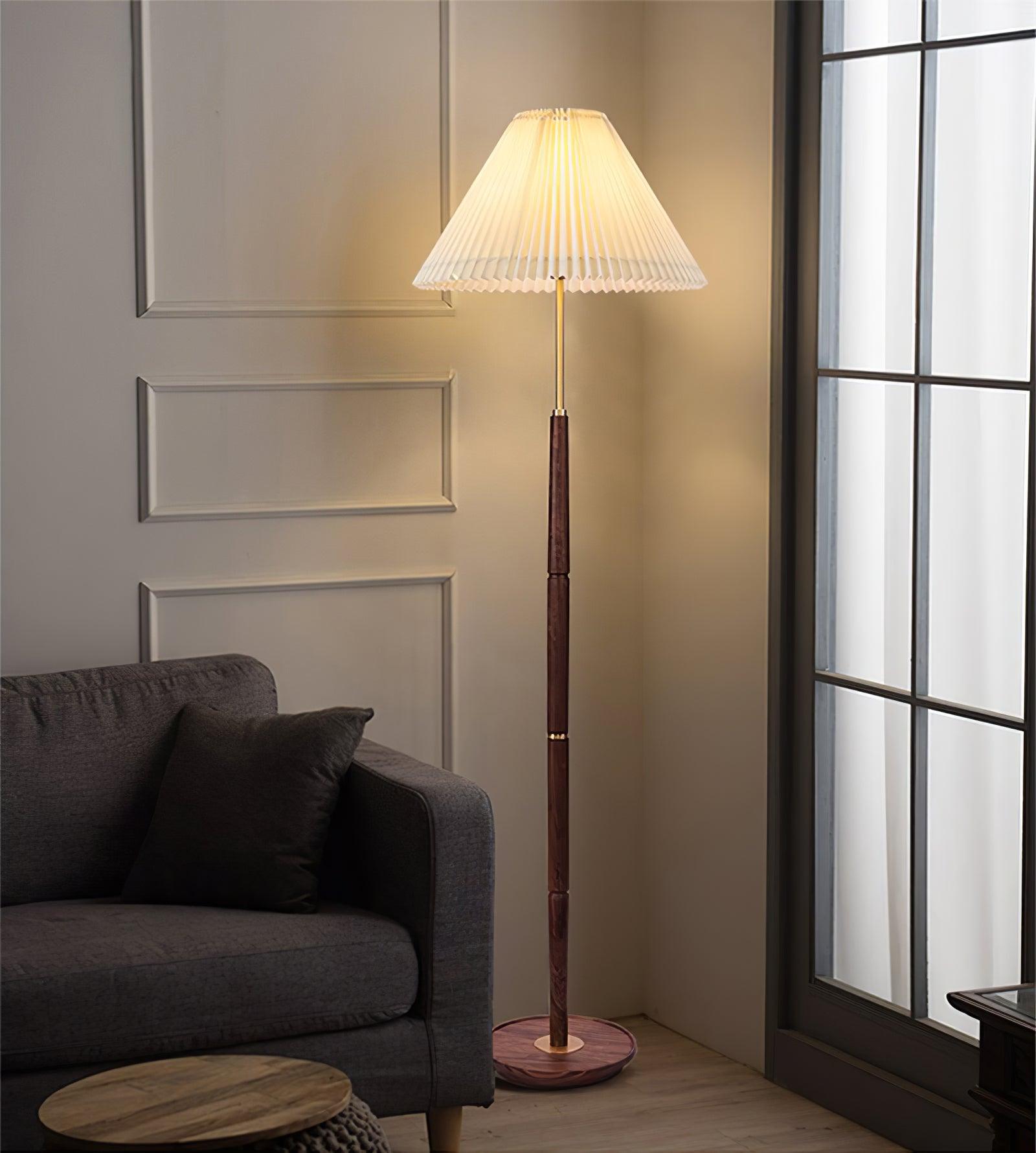 Cary Minimalist Wood Floor Lamp - Letslighting