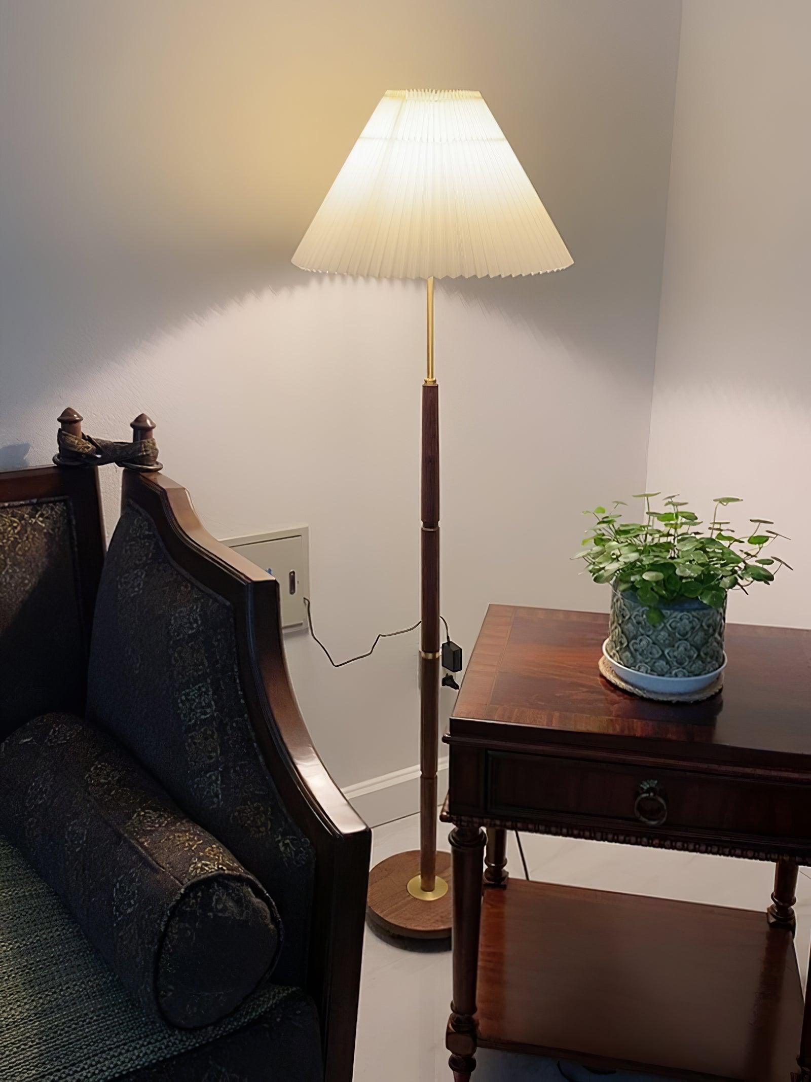 Cary Minimalist Wood Floor Lamp - Letslighting