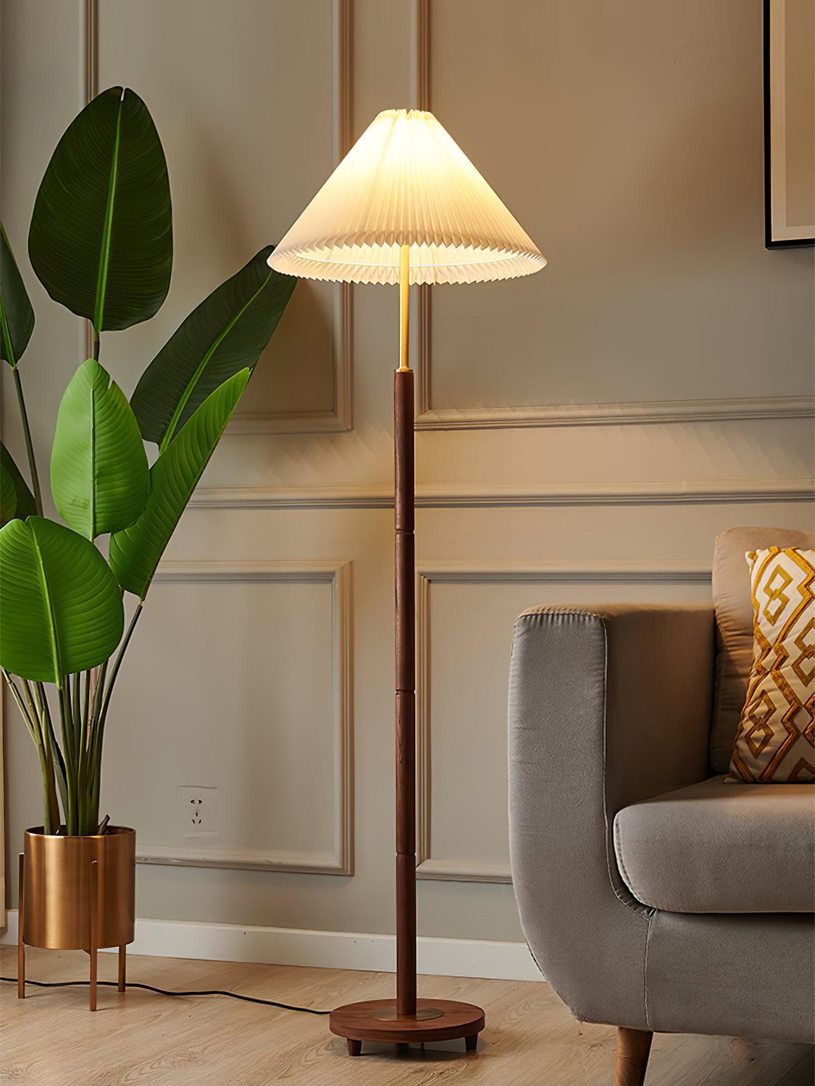 Cary Minimalist Wood Floor Lamp - Letslighting