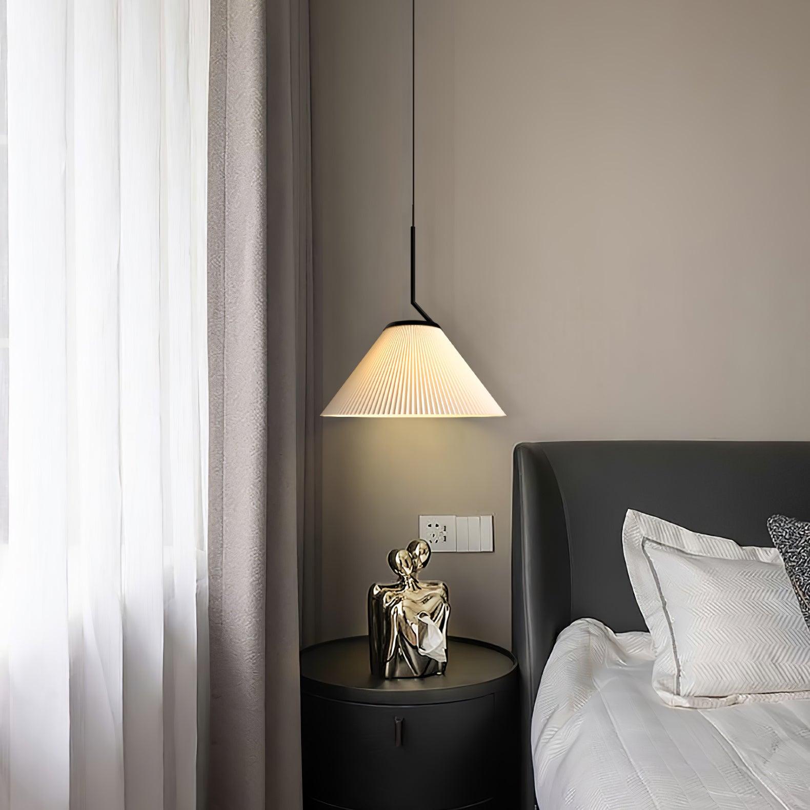 Zoravine Pleated Fabric Pendant Light - Letslighting