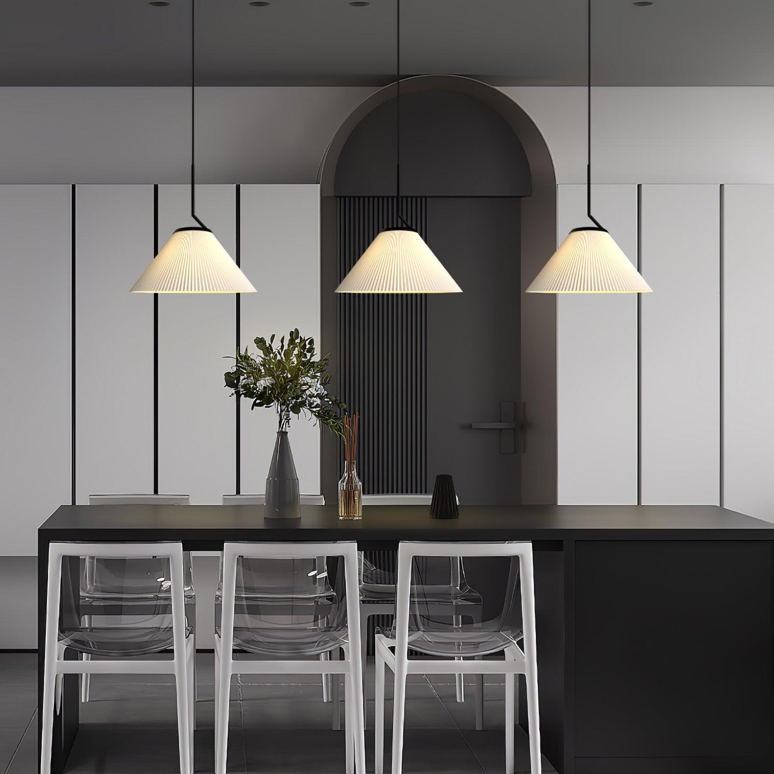 Zoravine Pleated Fabric Pendant Light - Letslighting