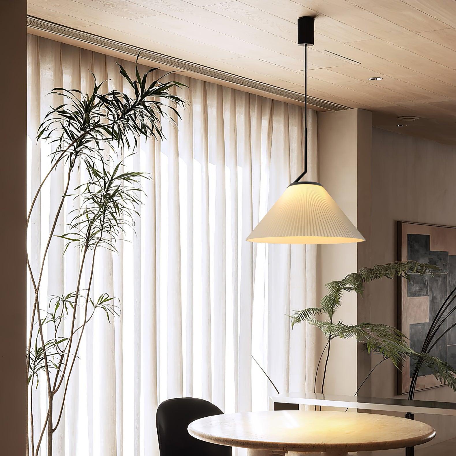 Zoravine Pleated Fabric Pendant Light - Letslighting