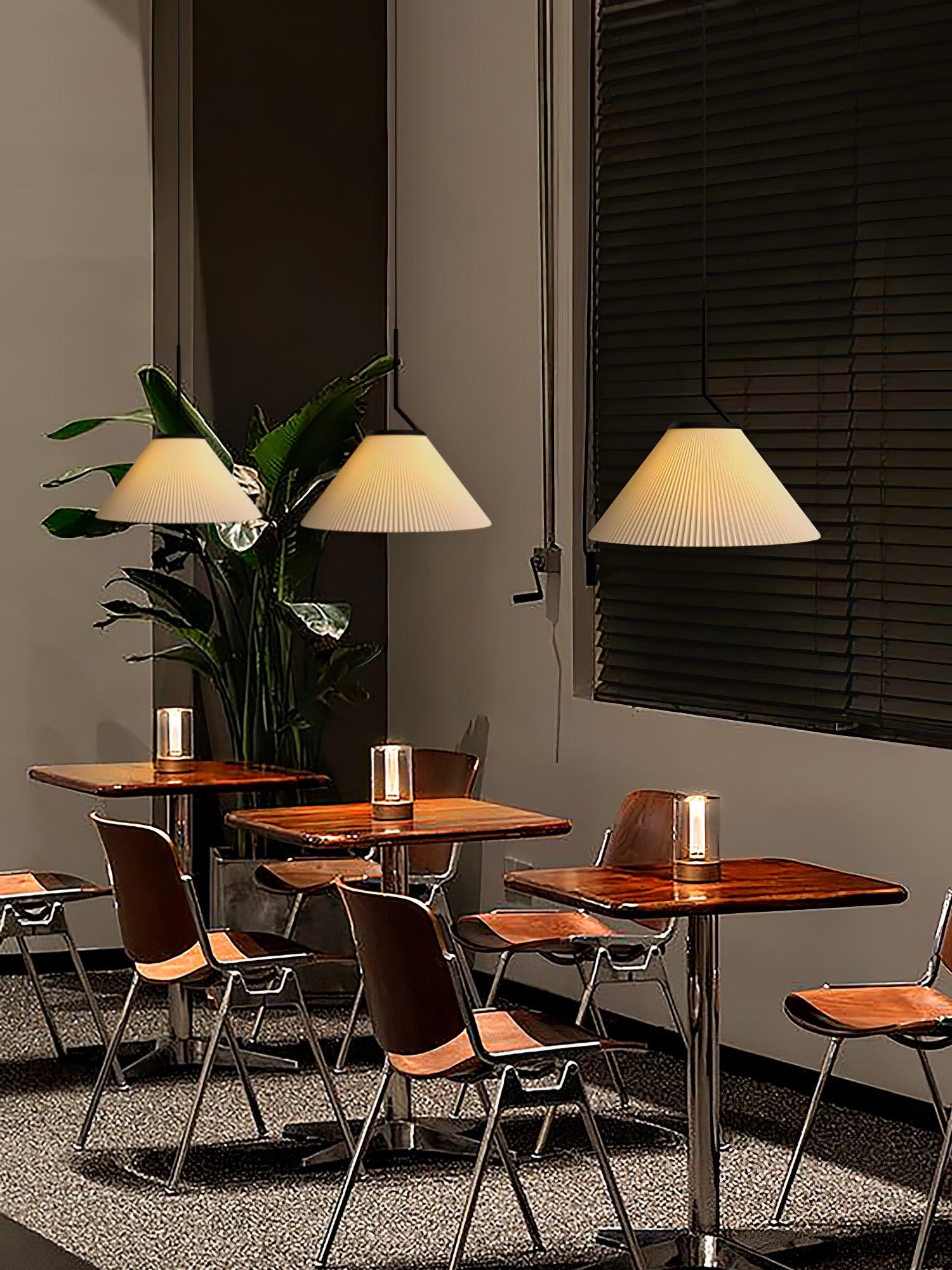 Zoravine Pleated Fabric Pendant Light - Letslighting