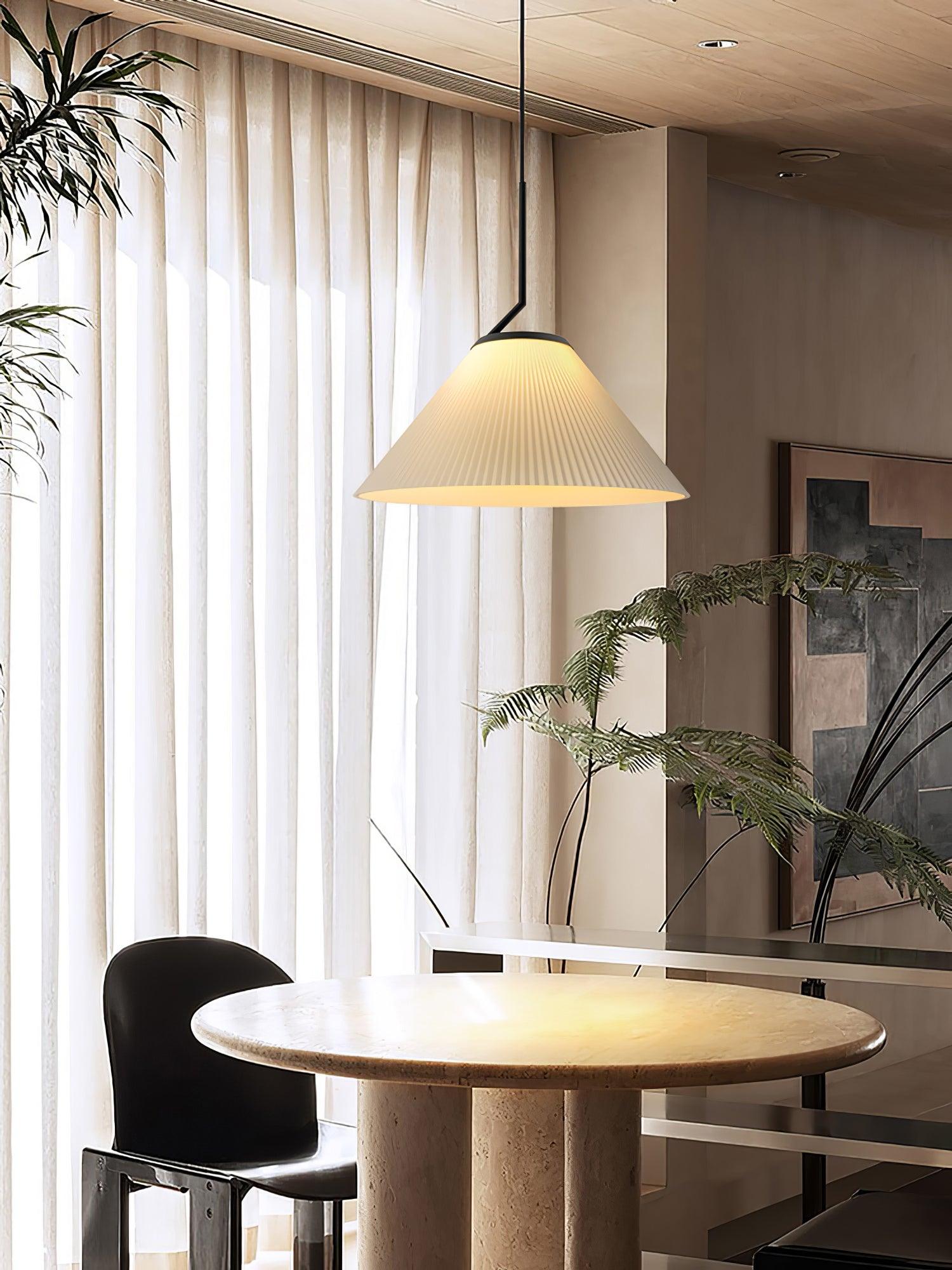 Zoravine Pleated Fabric Pendant Light - Letslighting