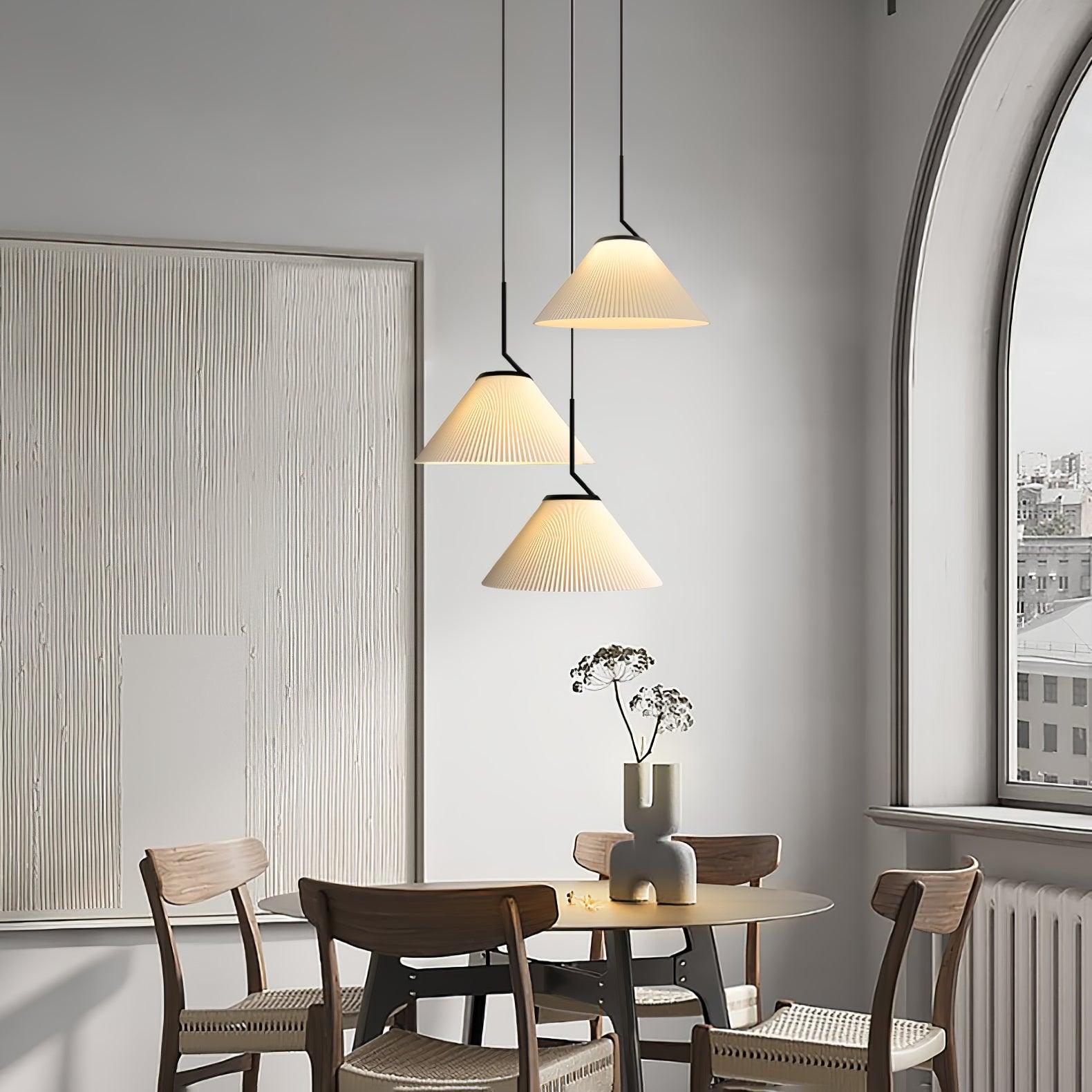 Zoravine Pleated Fabric Pendant Light - Letslighting