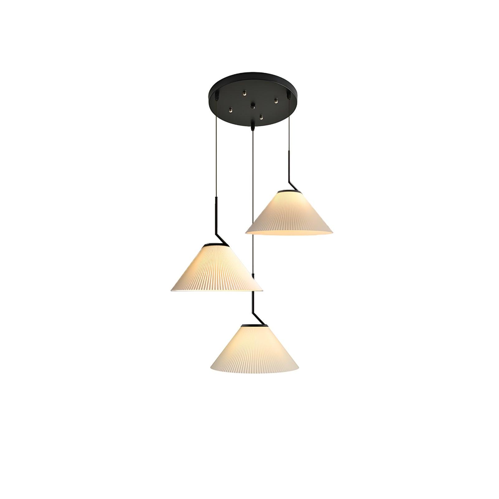 Zoravine Pleated Fabric Pendant Light - Letslighting