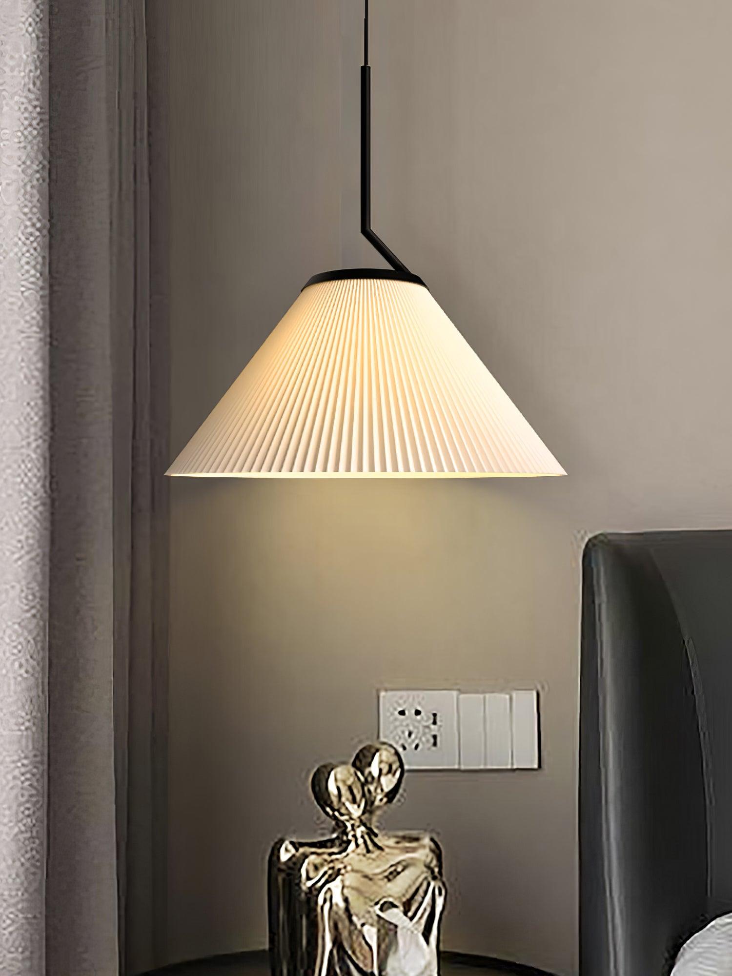 Zoravine Pleated Fabric Pendant Light - Letslighting