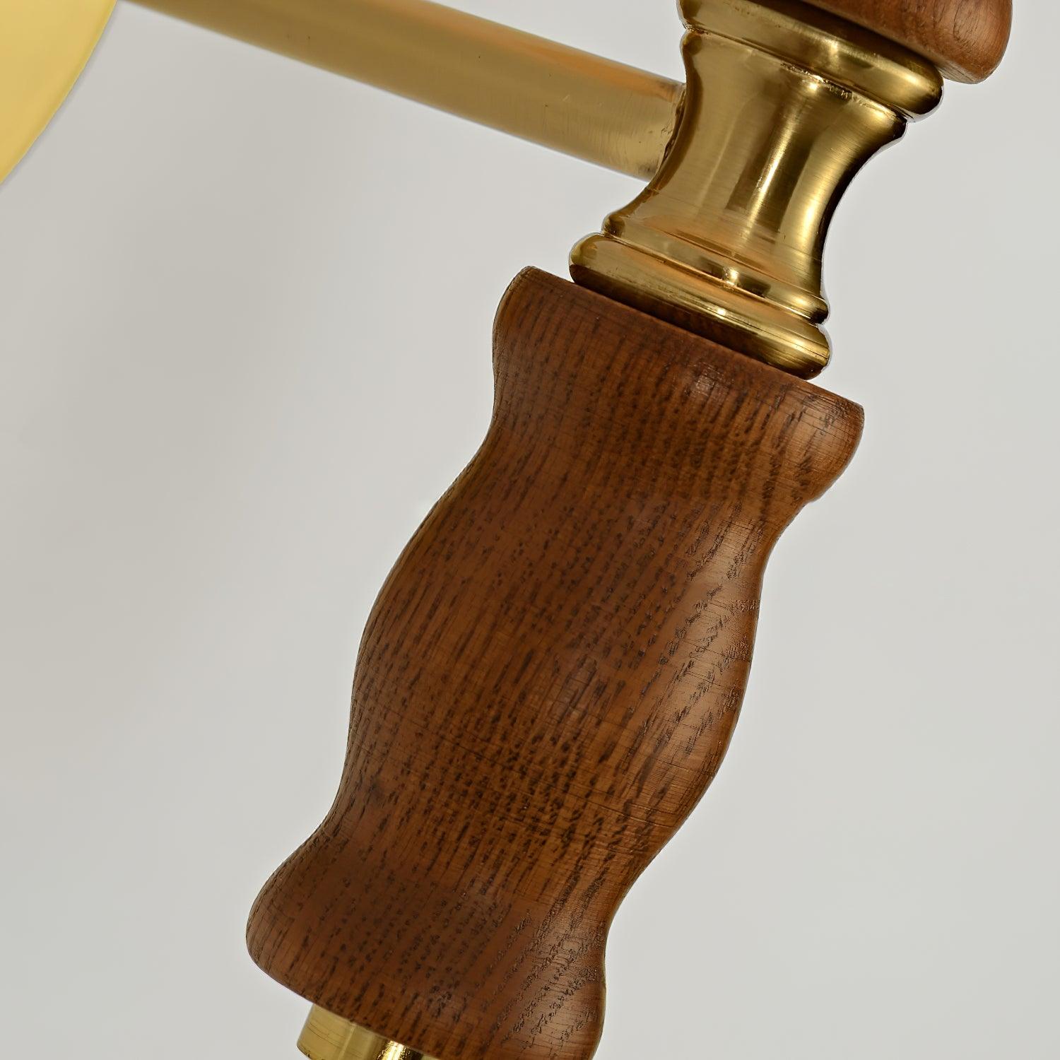 Ernest Vintage Industrial Pleated Walnut Fabric Wall Light - Letslighting