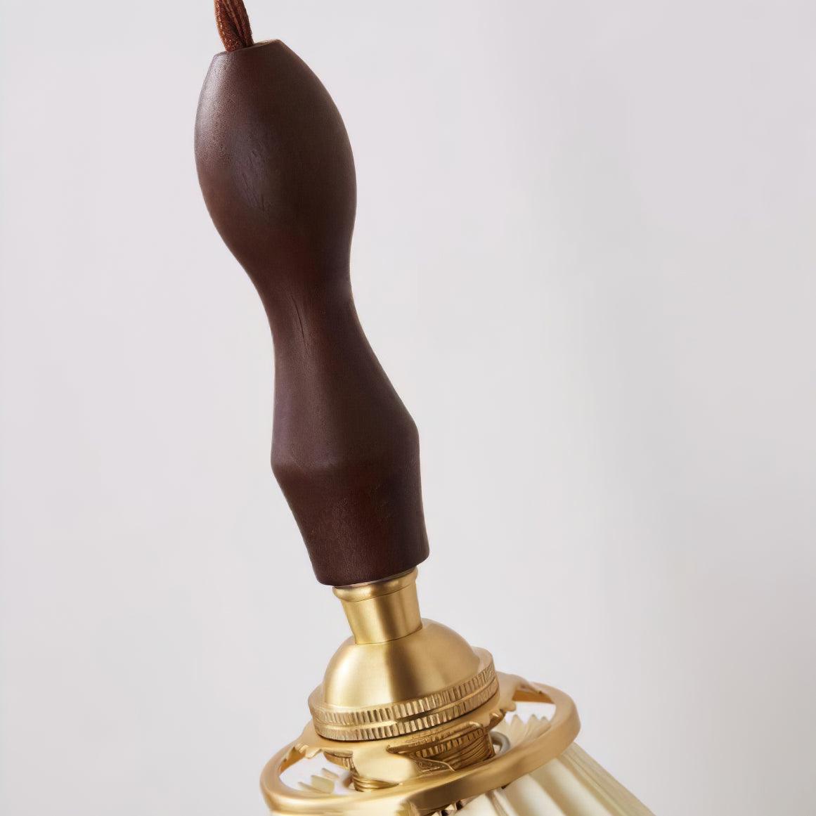 Eurlaeel Premium Elegance Pleated Walnut Wooden Wall Lamp - Letslighting