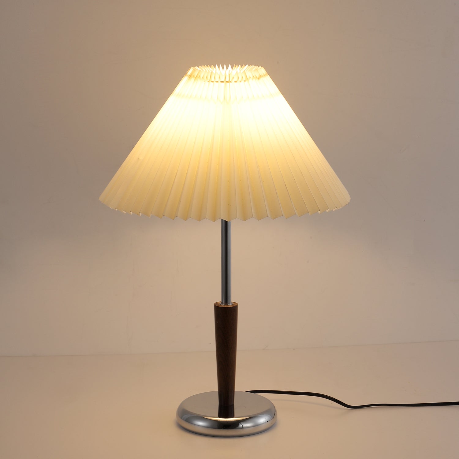 Lynnea Modern Wood & Fabric Table Lamp