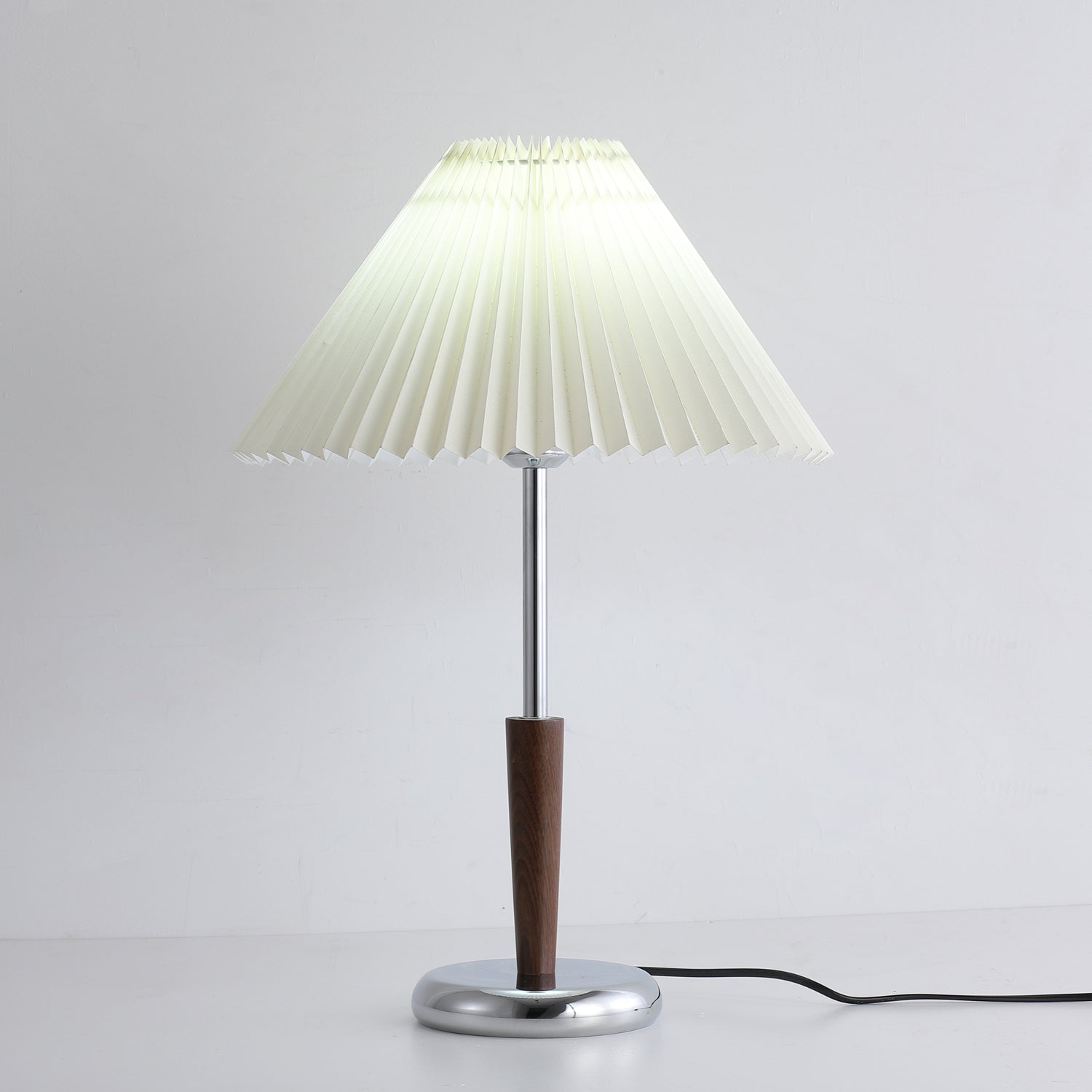 Lynnea Modern Wood & Fabric Table Lamp