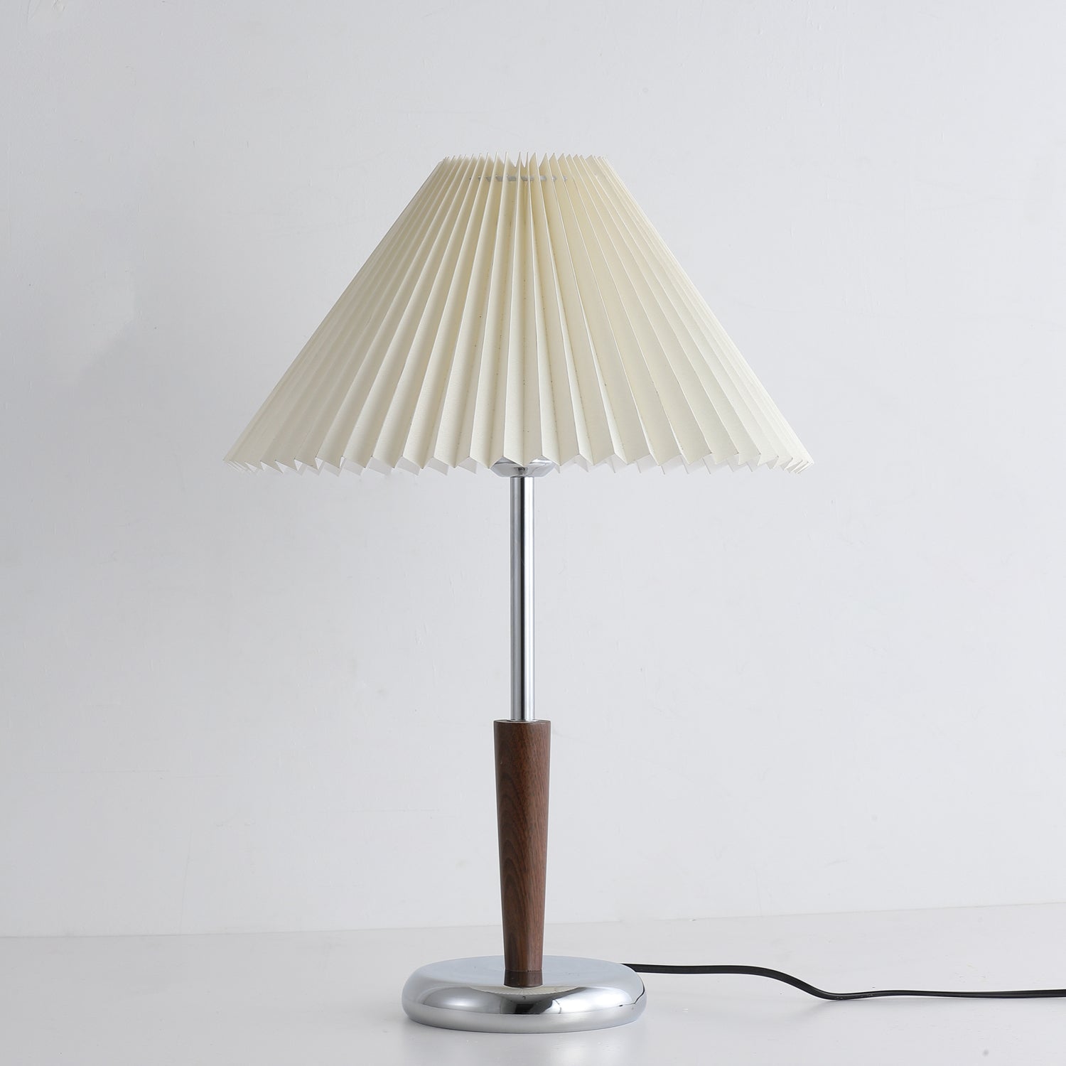 Lynnea Modern Wood & Fabric Table Lamp