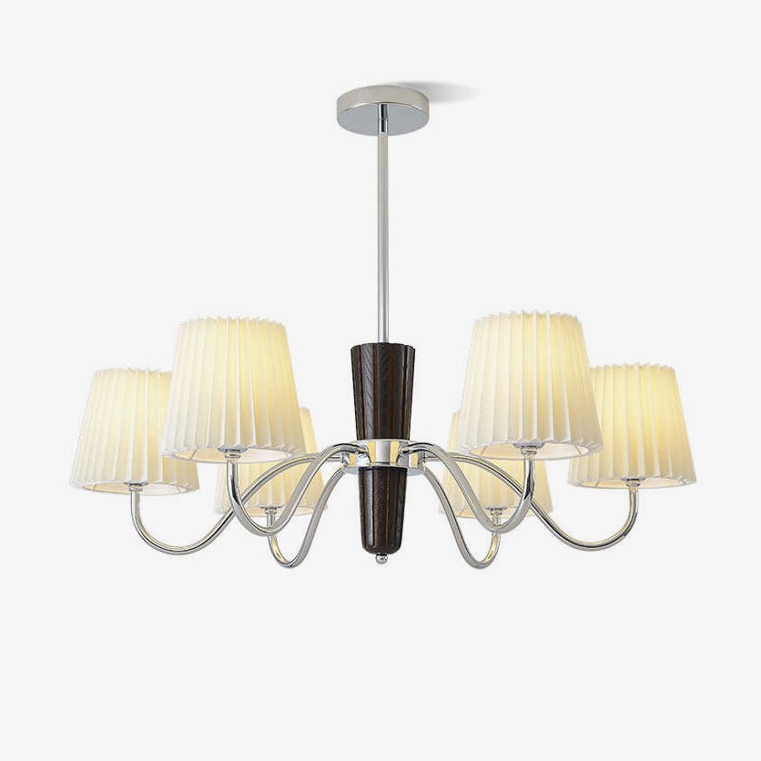 Aurora Chandelier Pleated Fabric Classic - Letslighting