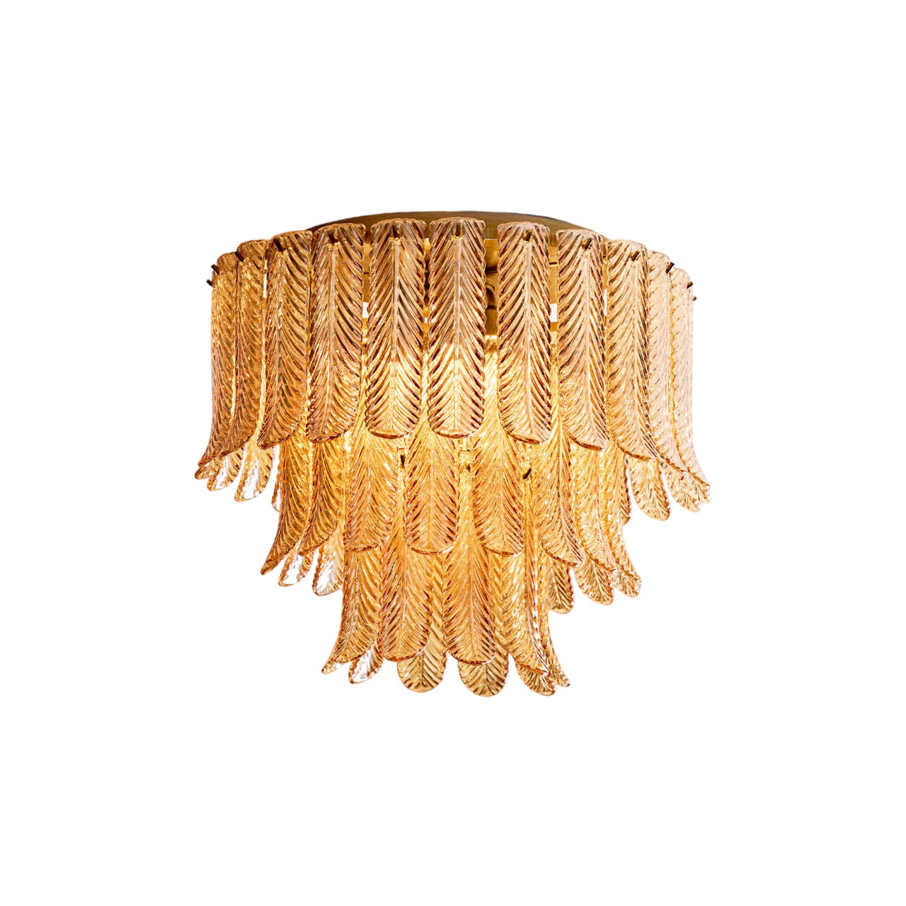 Vosolara Postmodern Luxury Brass Glass Ceiling Light - Letslighting