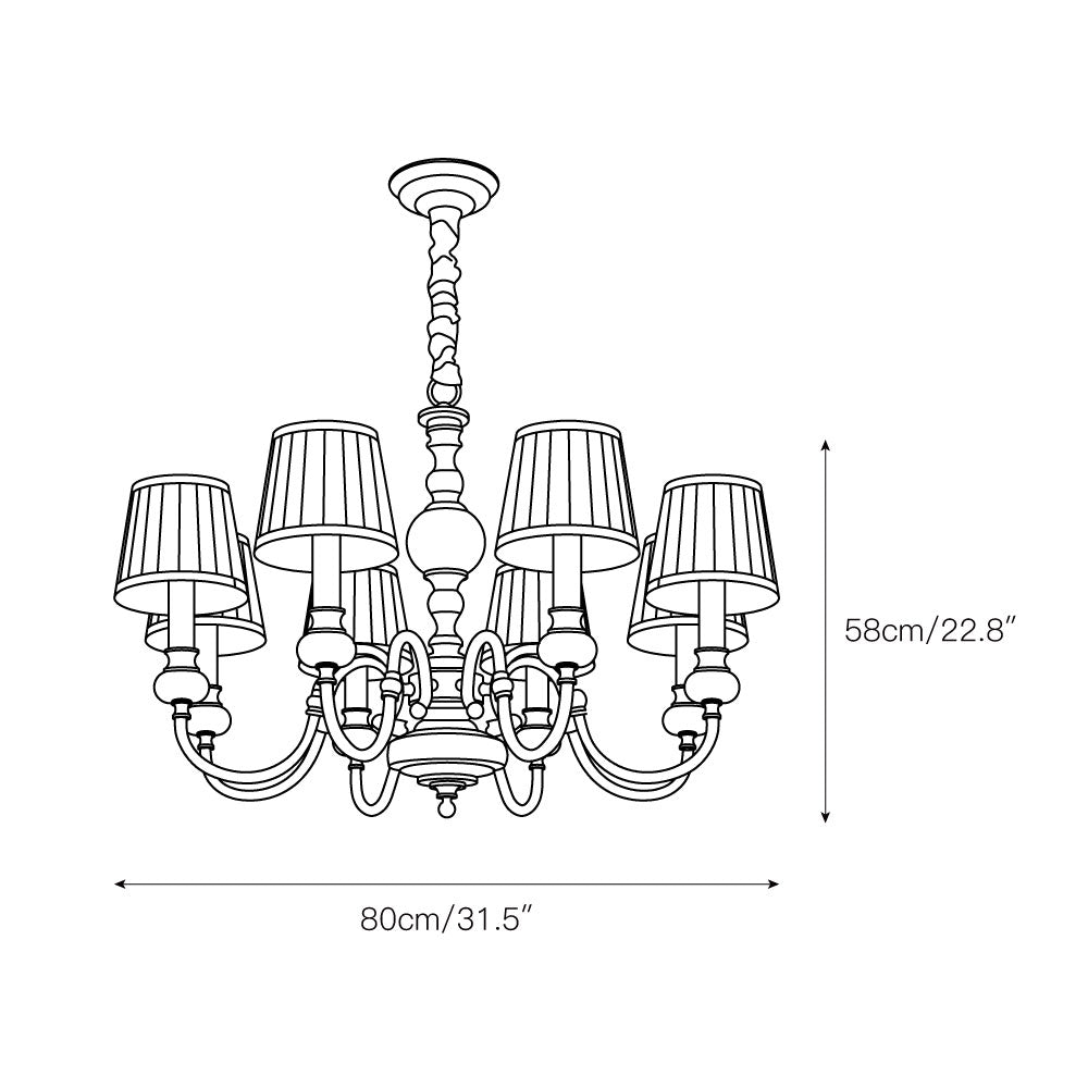 Ivenen Postmodern Luxury Brass Jade Chandelier - Letslighting