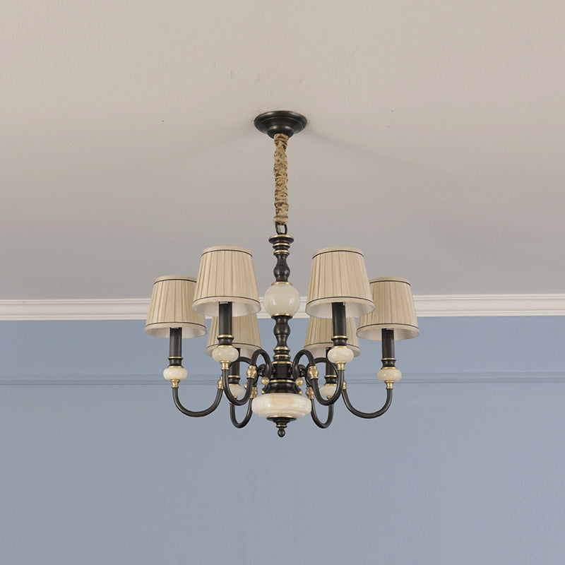 Ivenen Postmodern Luxury Brass Jade Chandelier - Letslighting