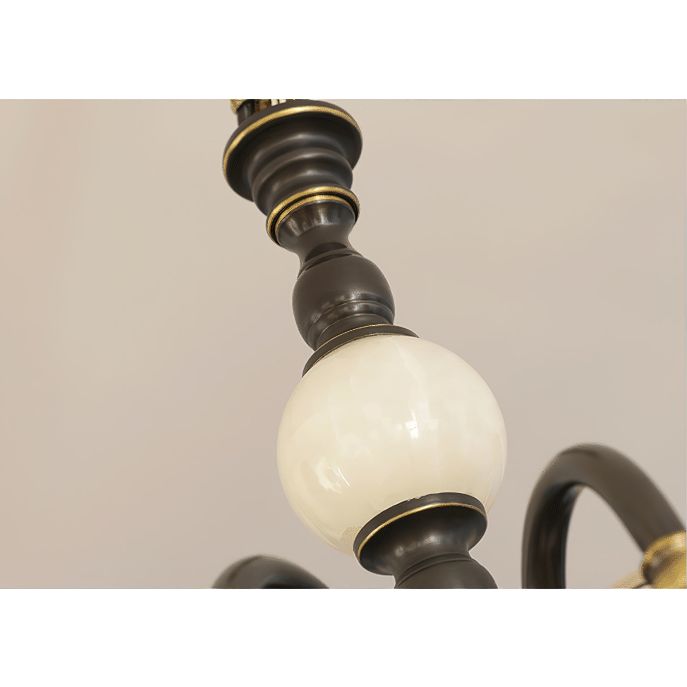 Ivenen Postmodern Luxury Brass Jade Chandelier - Letslighting