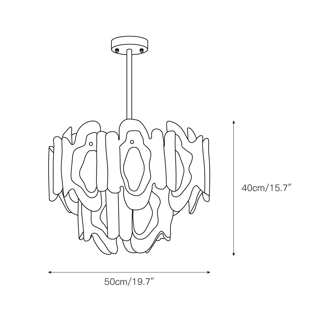 Zecaryra Postmodern Luxury Glass Chandelier - Letslighting