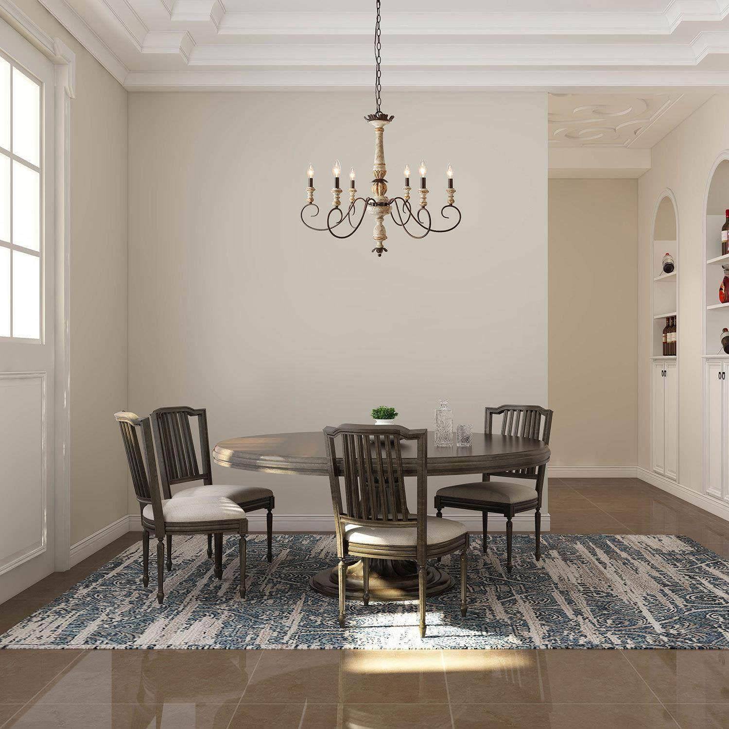 Zonorira Vintage Industrial Wooden Chandelier - Letslighting