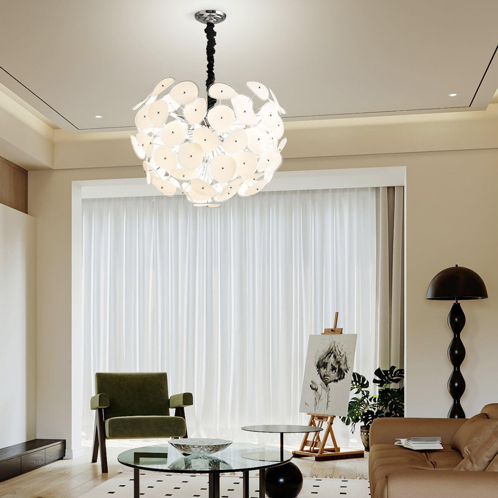 Valentina Artistic Glass Globe Chandelier - Letslighting