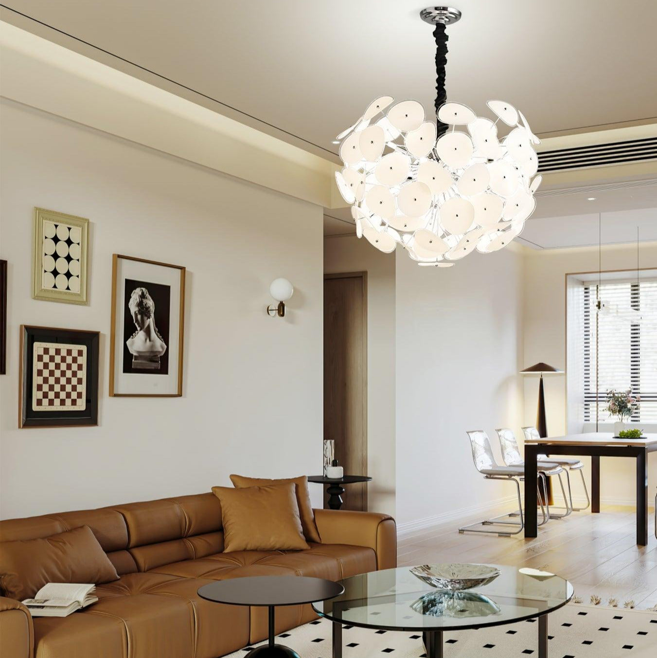 Valentina Artistic Glass Globe Chandelier - Letslighting