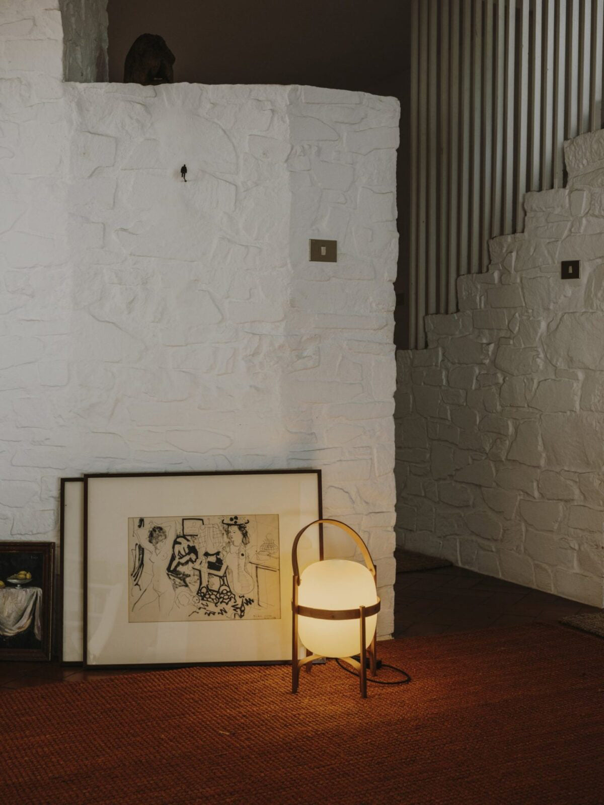 Lethra Wood Glass Table Lamp - Letslighting