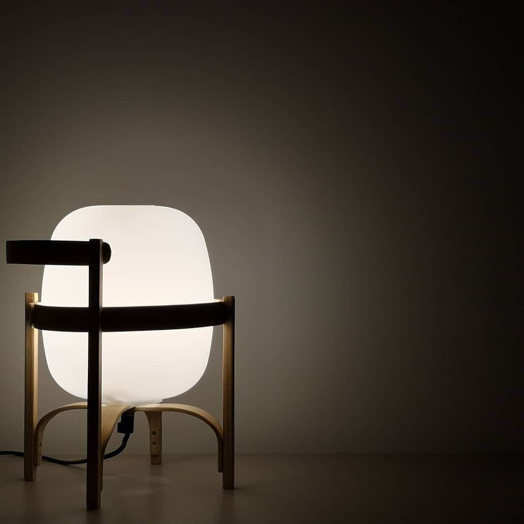 Lethra Wood Glass Table Lamp - Letslighting
