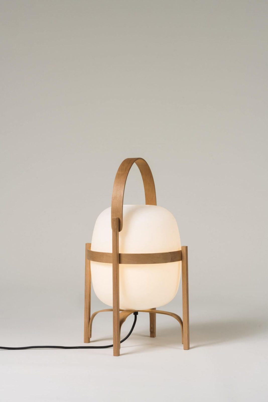 Lethra Wood Glass Table Lamp - Letslighting