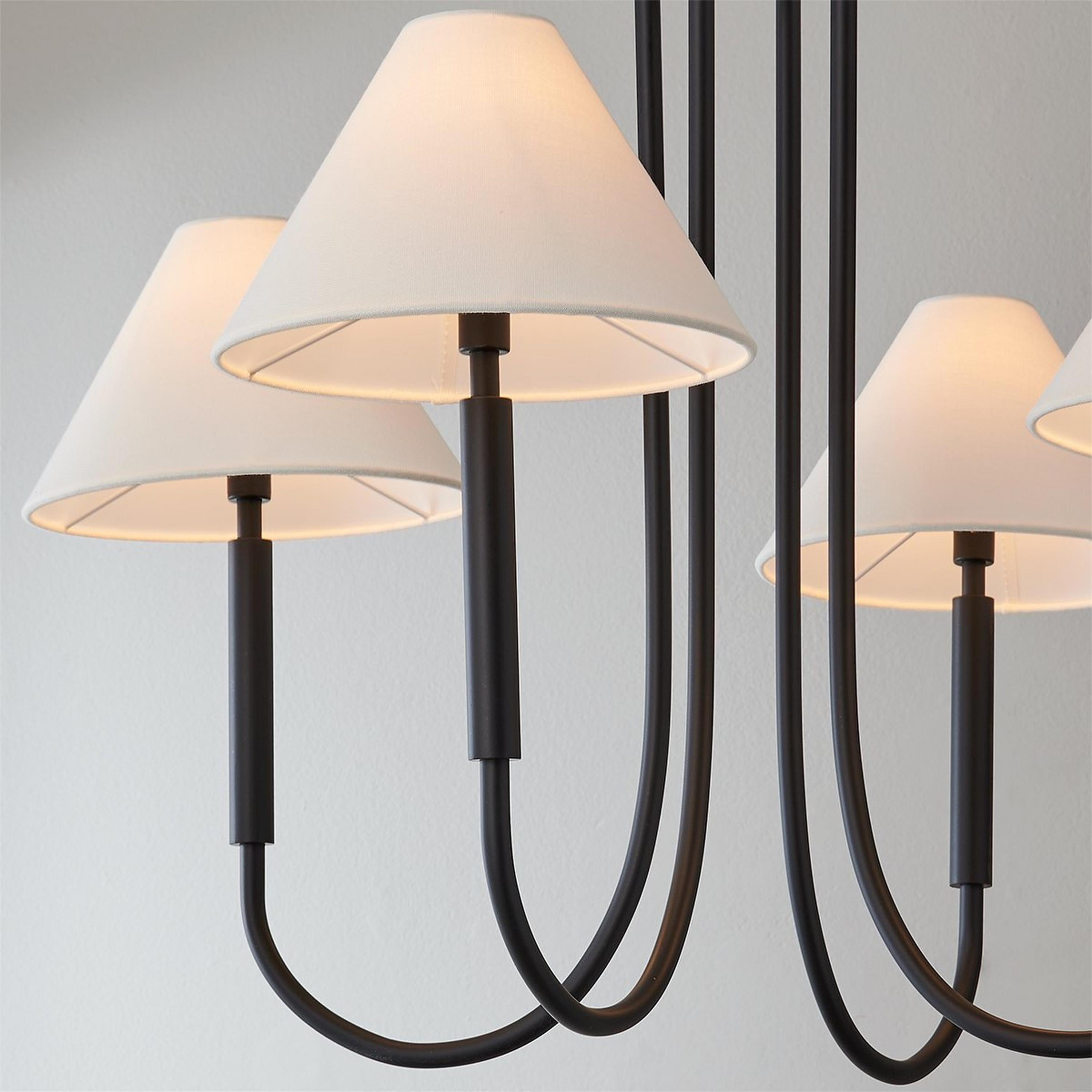 Nycareth Vintage Industrial Fabric Chandelier - Letslighting