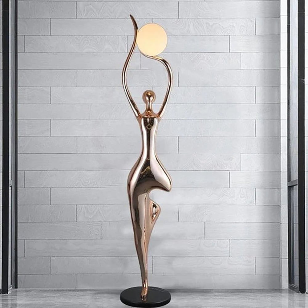 Emiryra Golden Sculptural Floor Lamp - Letslighting