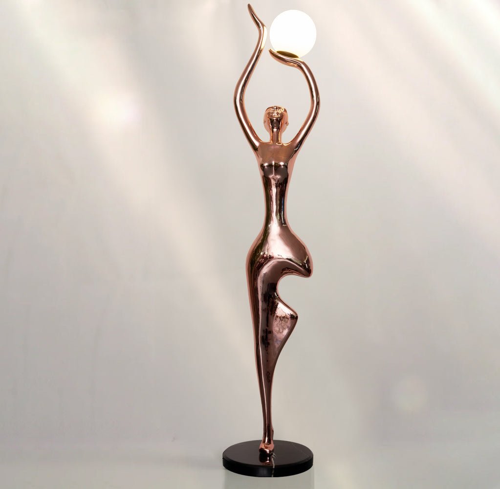 Emiryra Golden Sculptural Floor Lamp - Letslighting