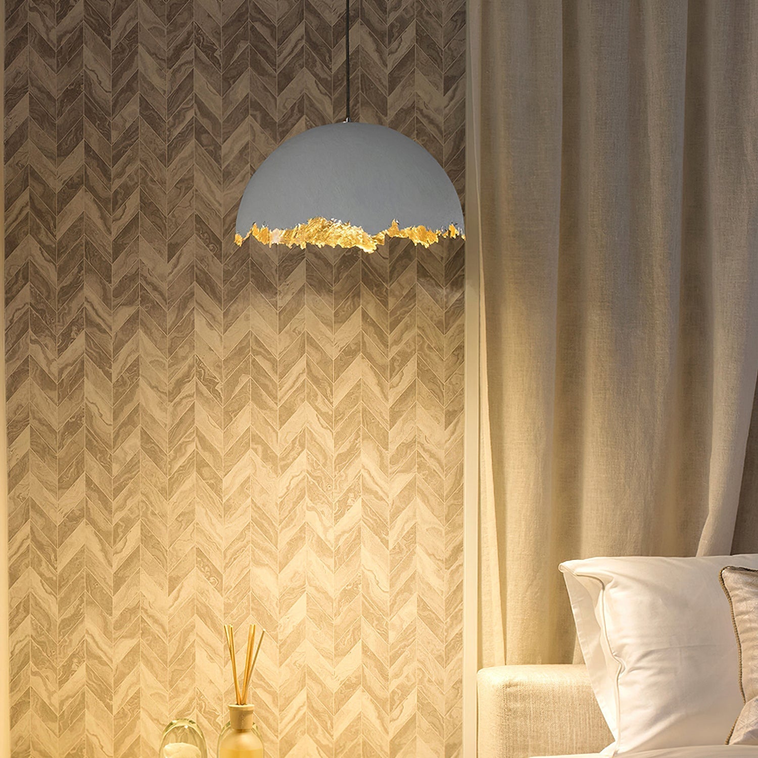 Viliriel Textured Fiberglass Pendant Light - Letslighting