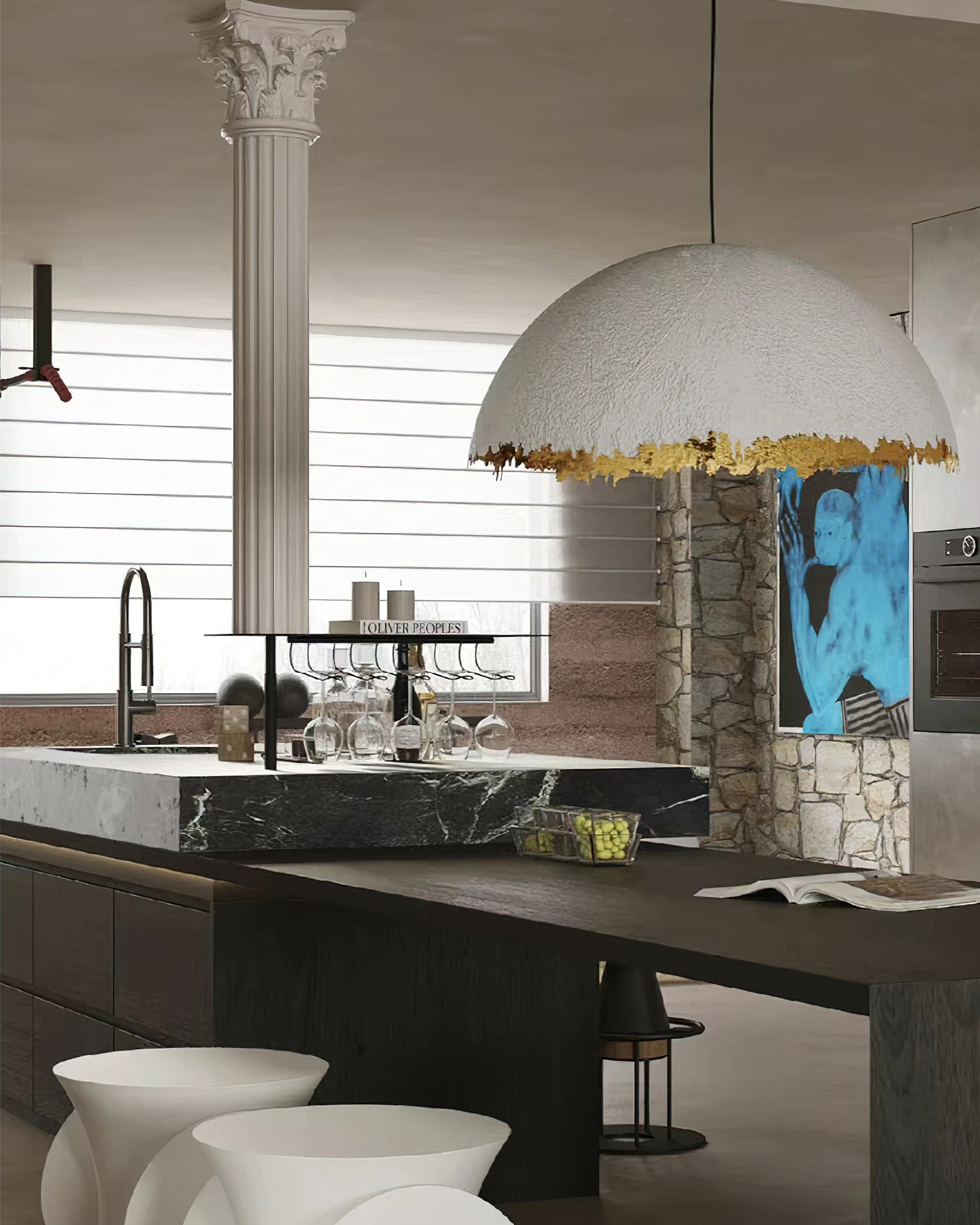 Viliriel Textured Fiberglass Pendant Light - Letslighting