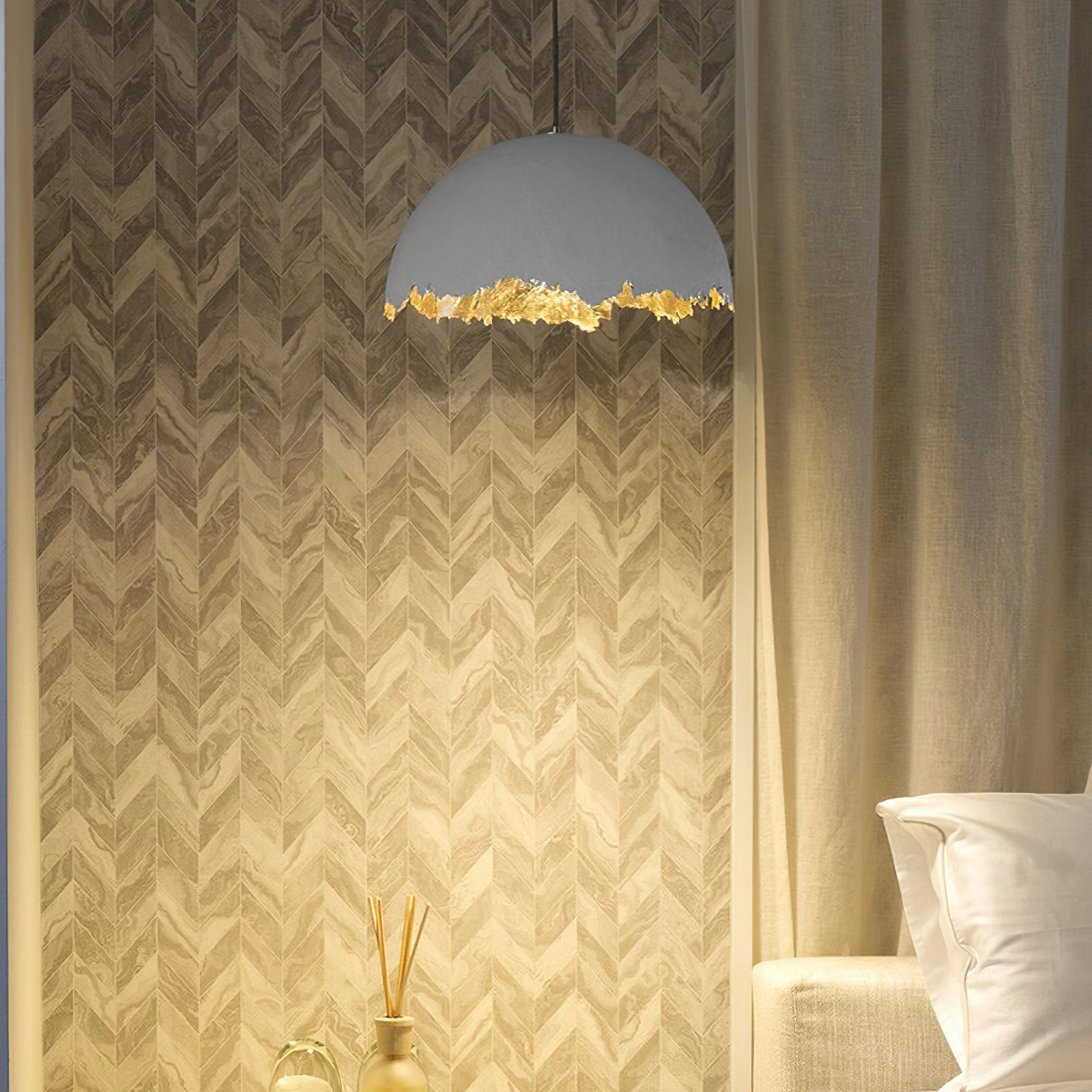 Viliriel Textured Fiberglass Pendant Light - Letslighting