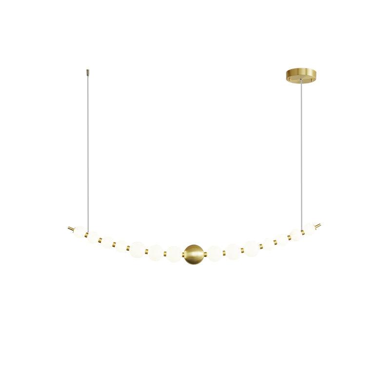Linea Contemporary Brass Pendant Lamp - Letslighting