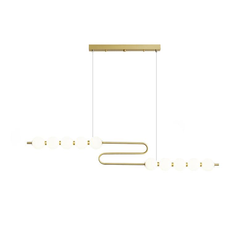 Linea Contemporary Brass Pendant Lamp - Letslighting
