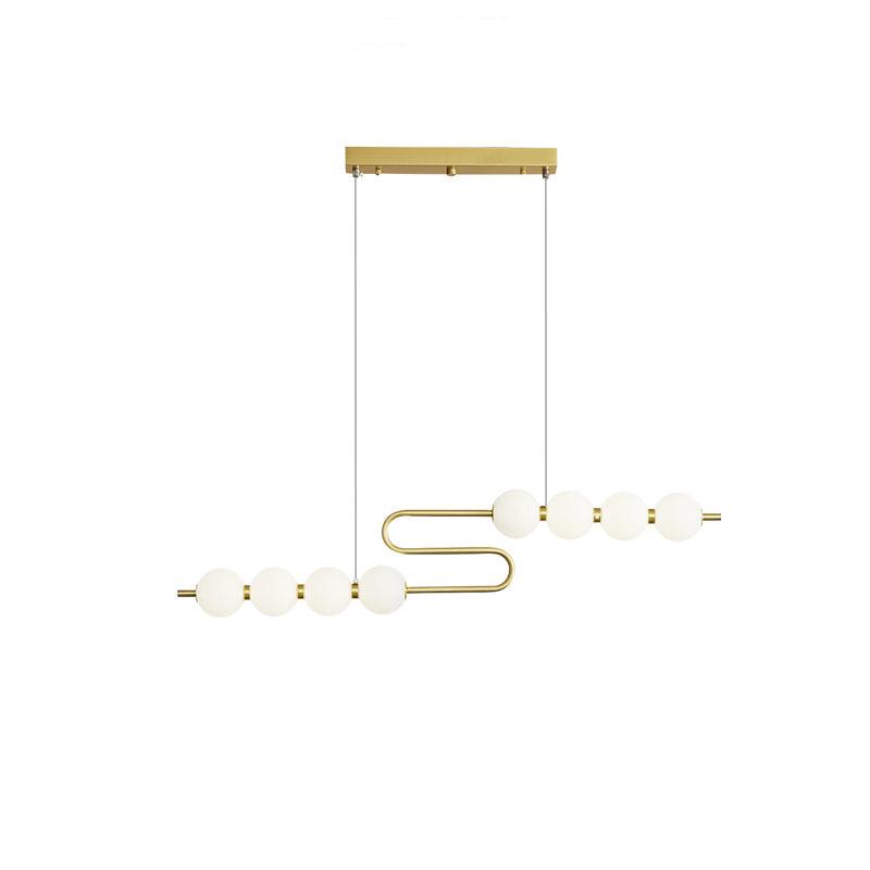 Linea Contemporary Brass Pendant Lamp - Letslighting