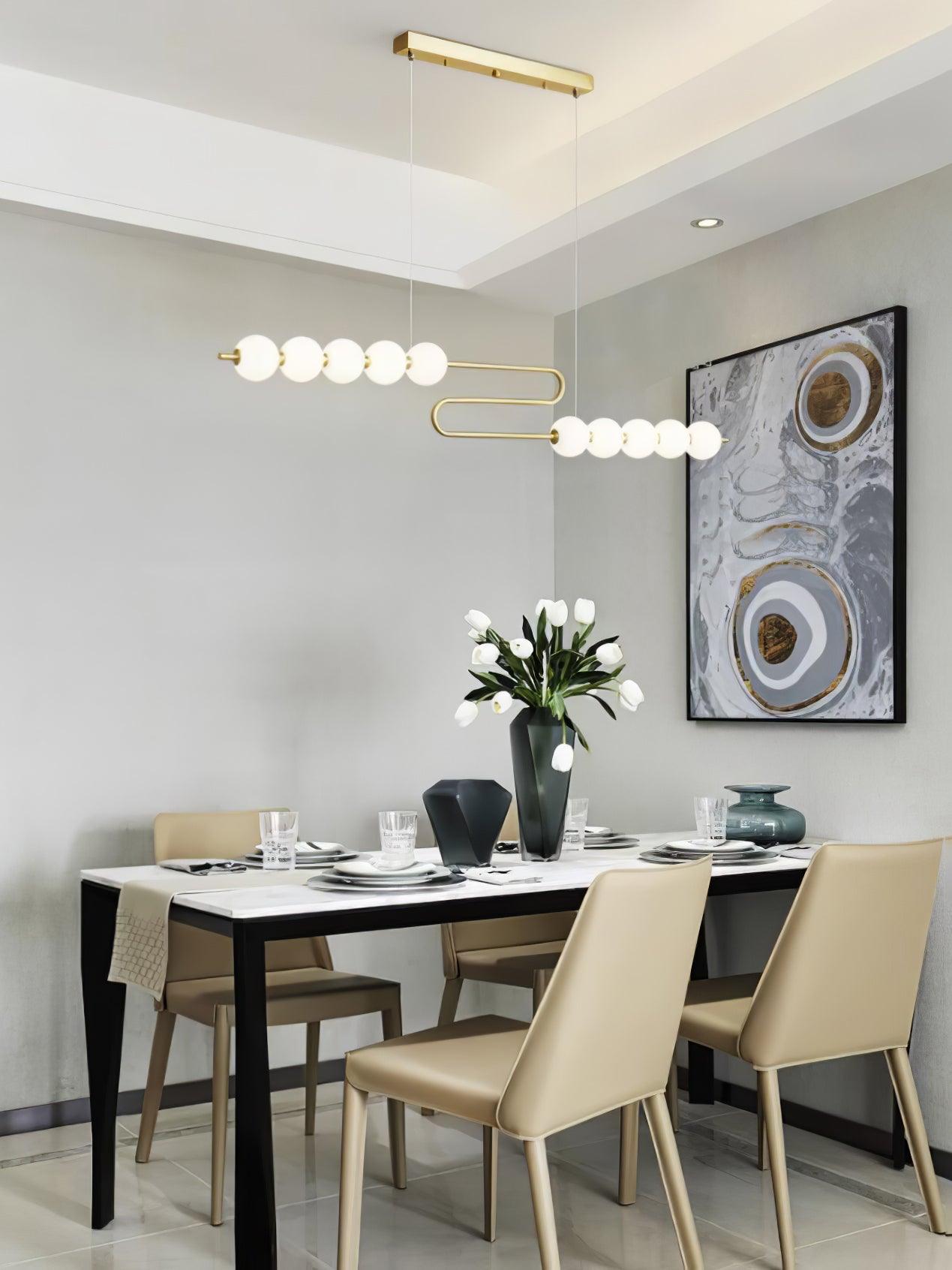 Linea Contemporary Brass Pendant Lamp - Letslighting