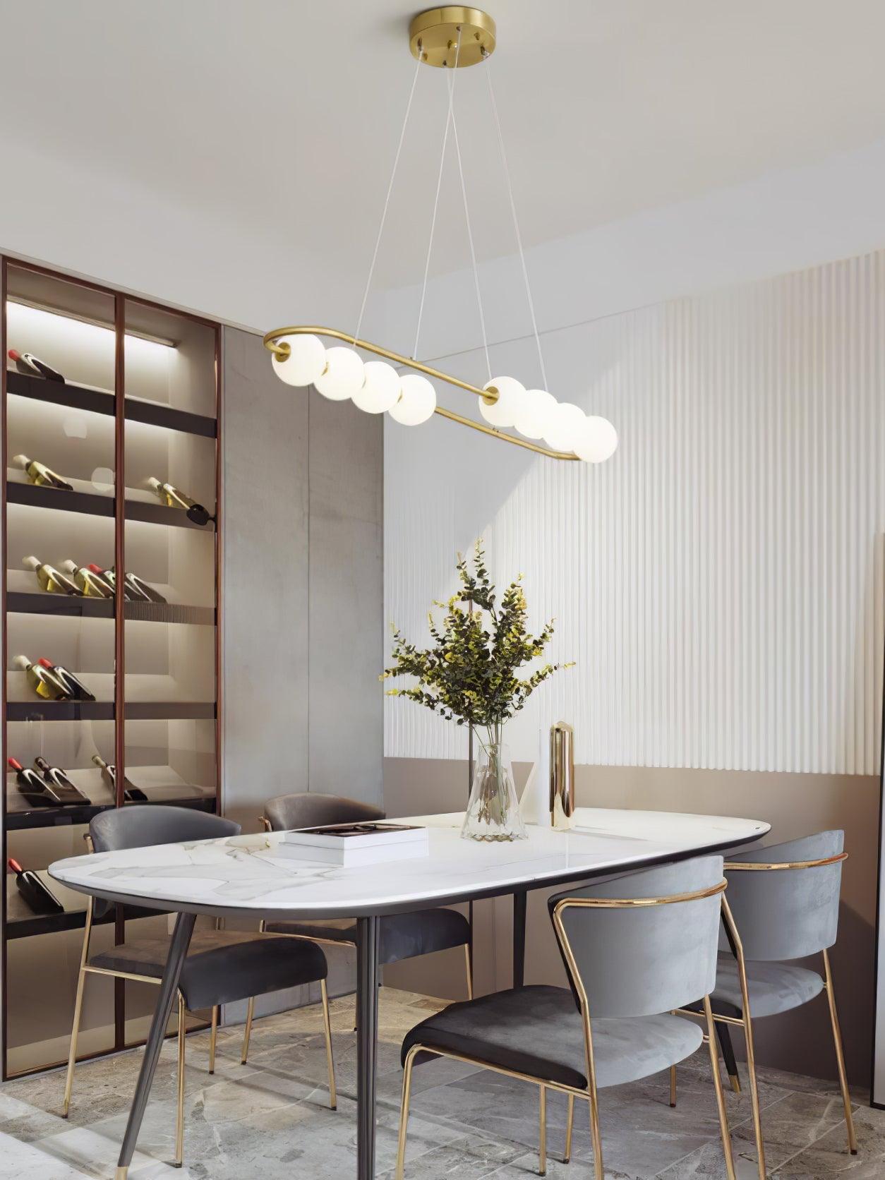 Linea Contemporary Brass Pendant Lamp - Letslighting