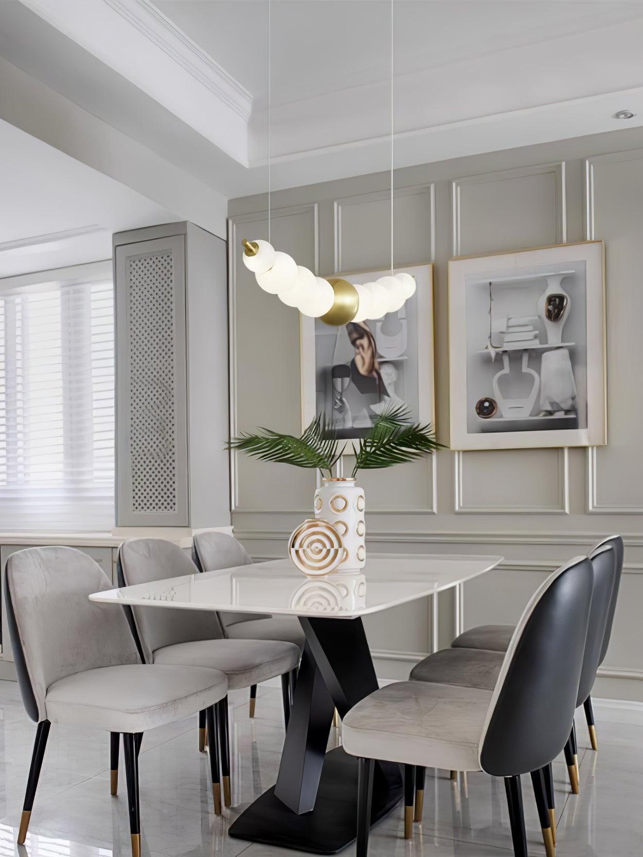 Linea Contemporary Brass Pendant Lamp - Letslighting